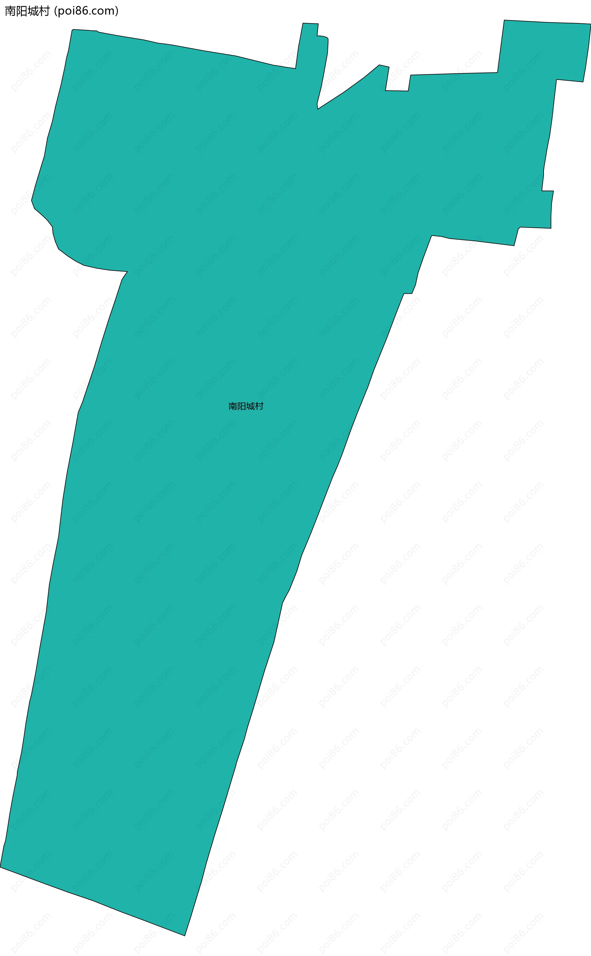 南阳城村边界地图