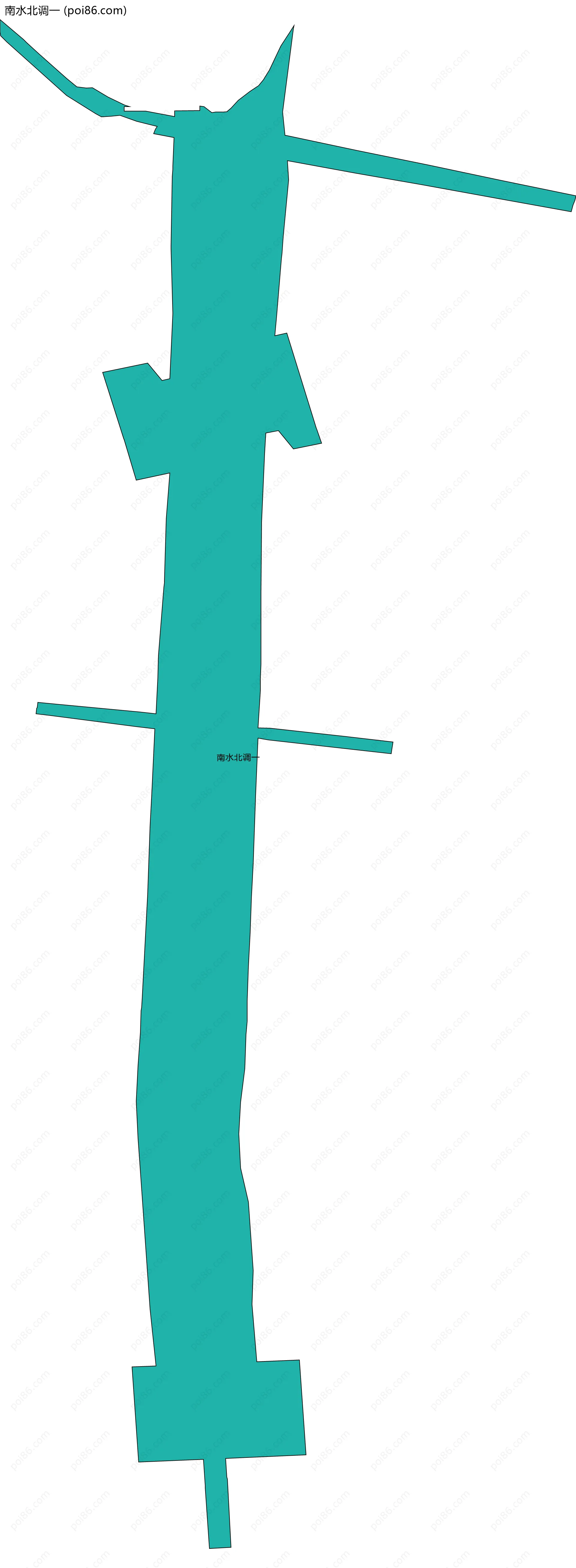 南水北调一边界地图