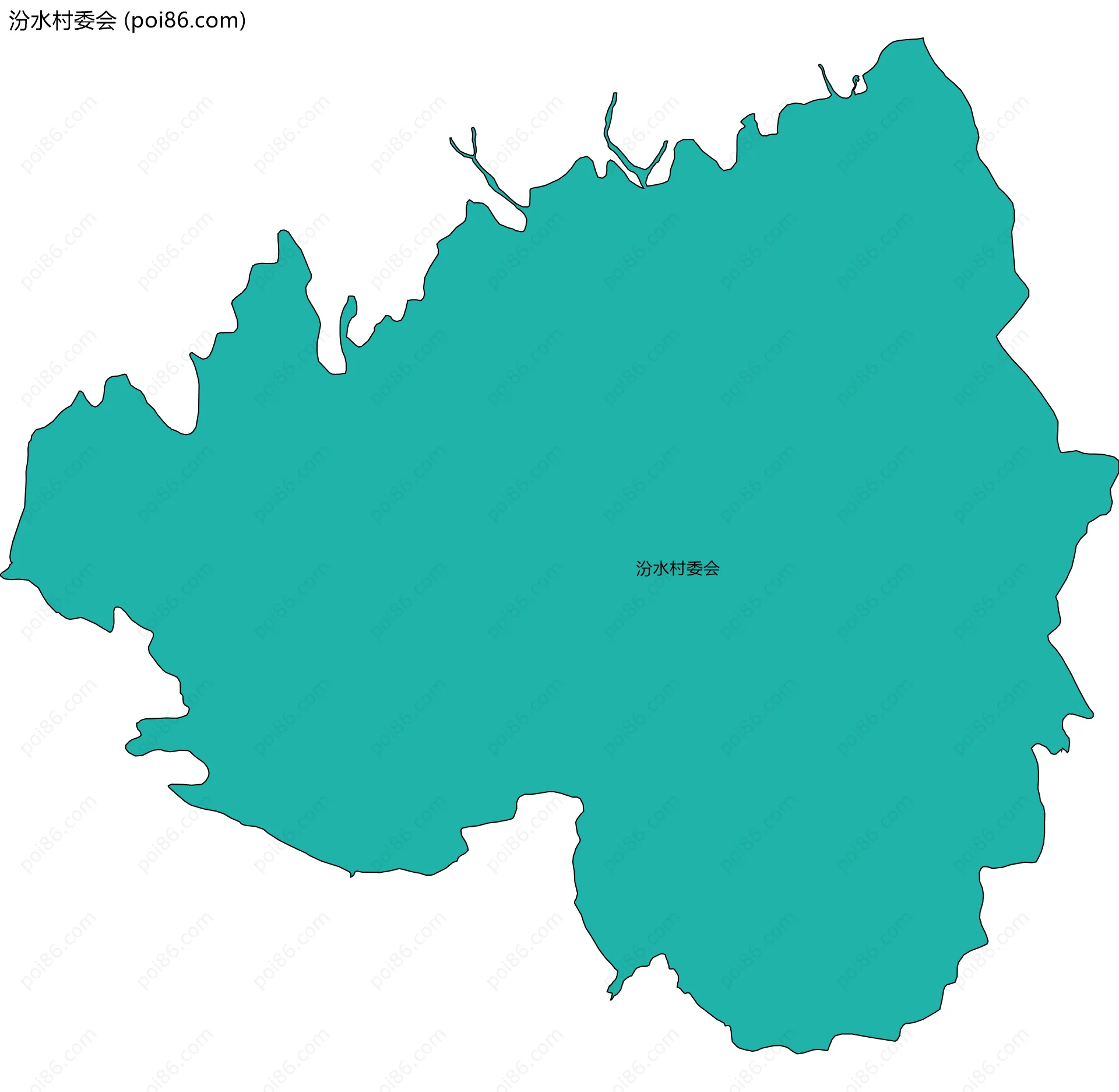 汾水村委会边界地图