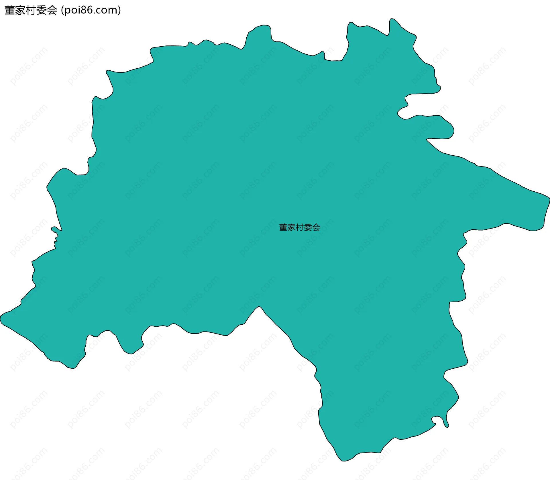 董家村委会边界地图