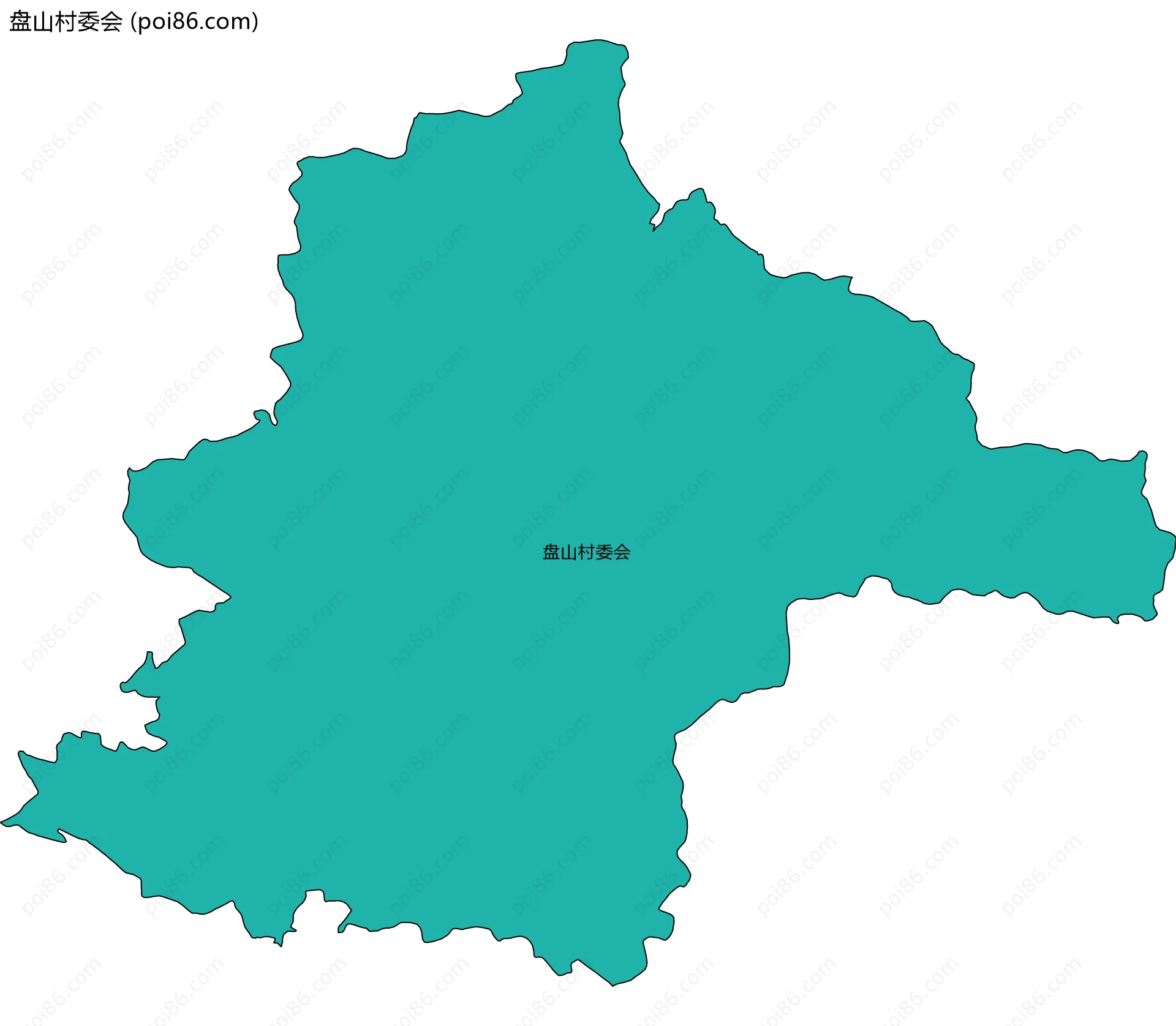 盘山村委会边界地图