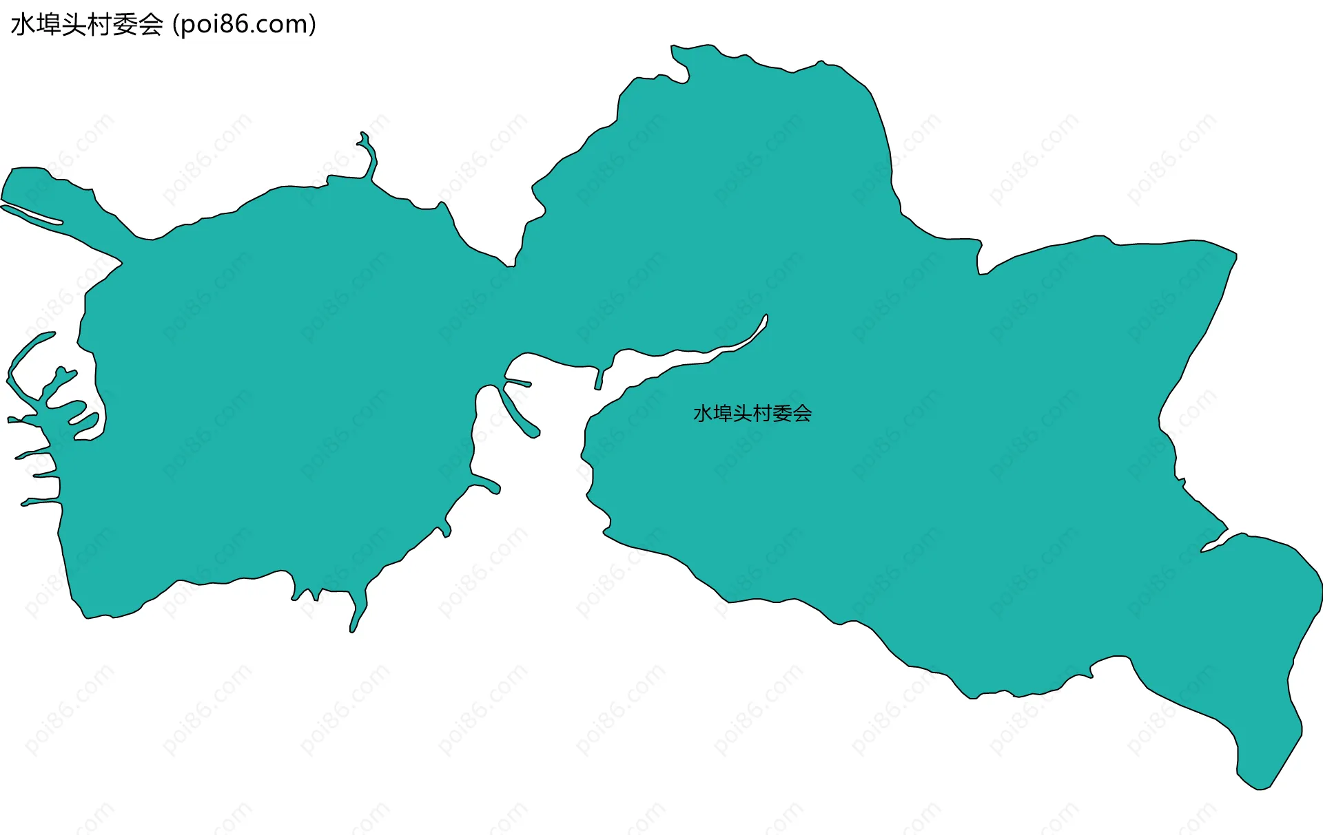 水埠头村委会边界地图