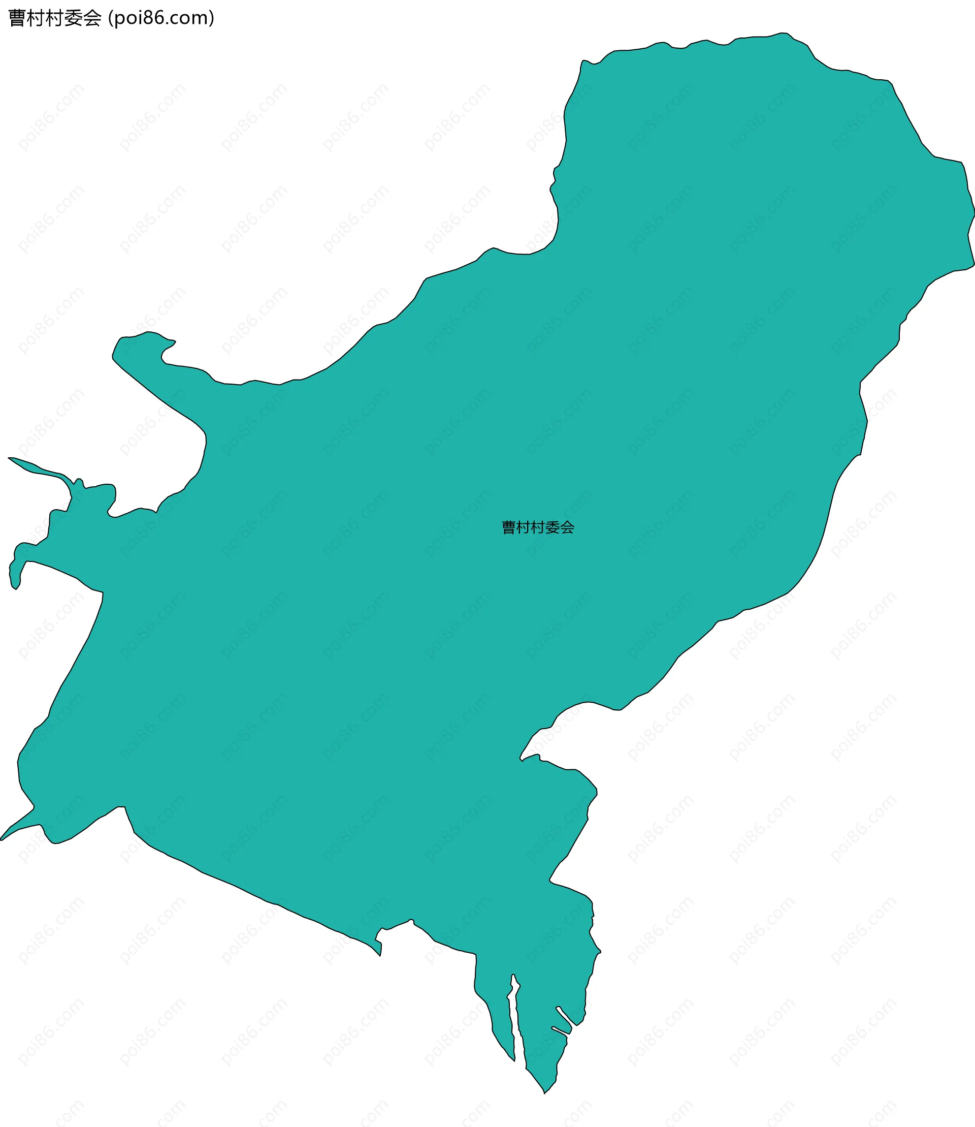 曹村村委会边界地图