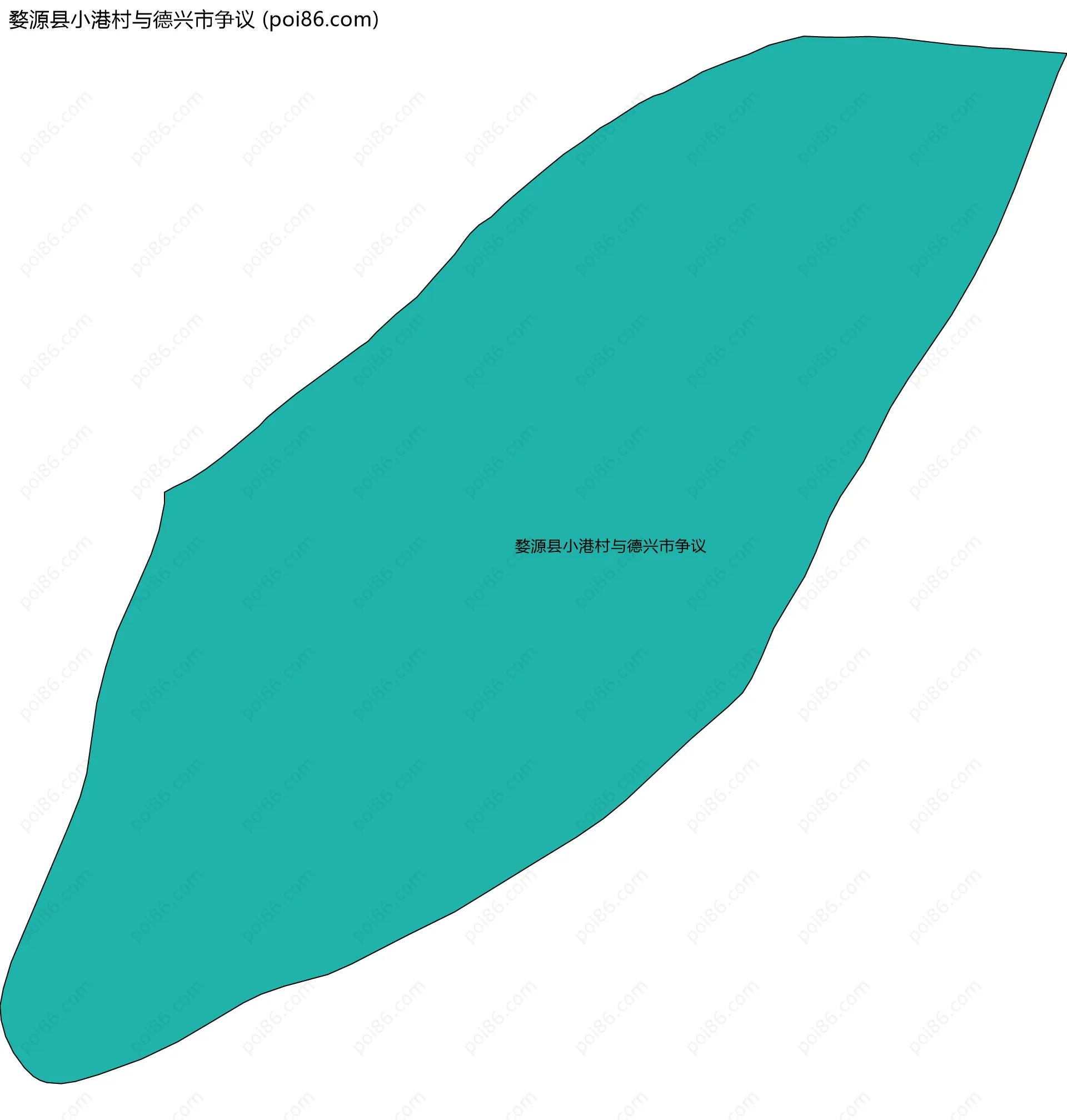 婺源县小港村与德兴市争议边界地图