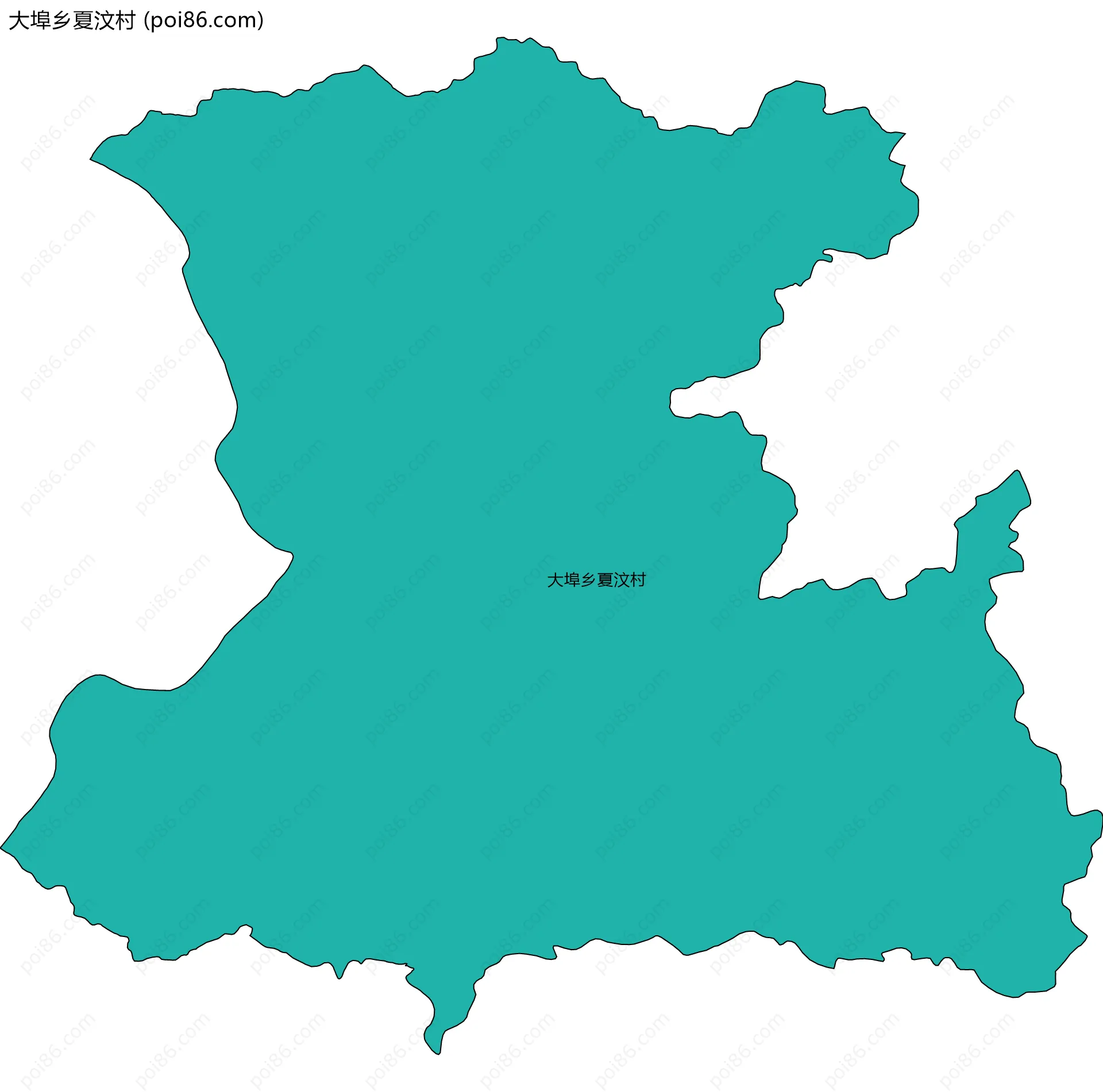 大埠乡夏汶村边界地图