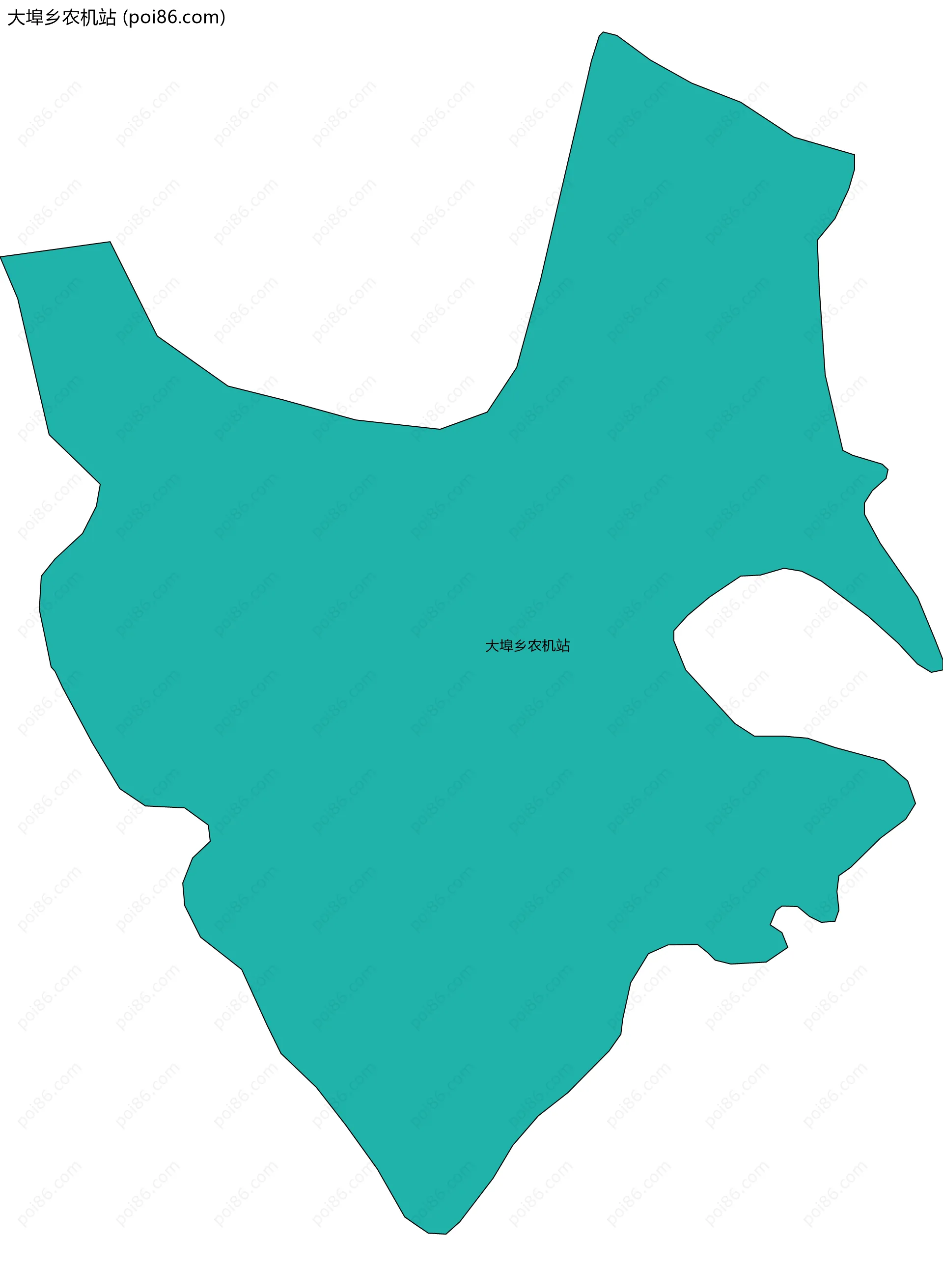 大埠乡农机站边界地图