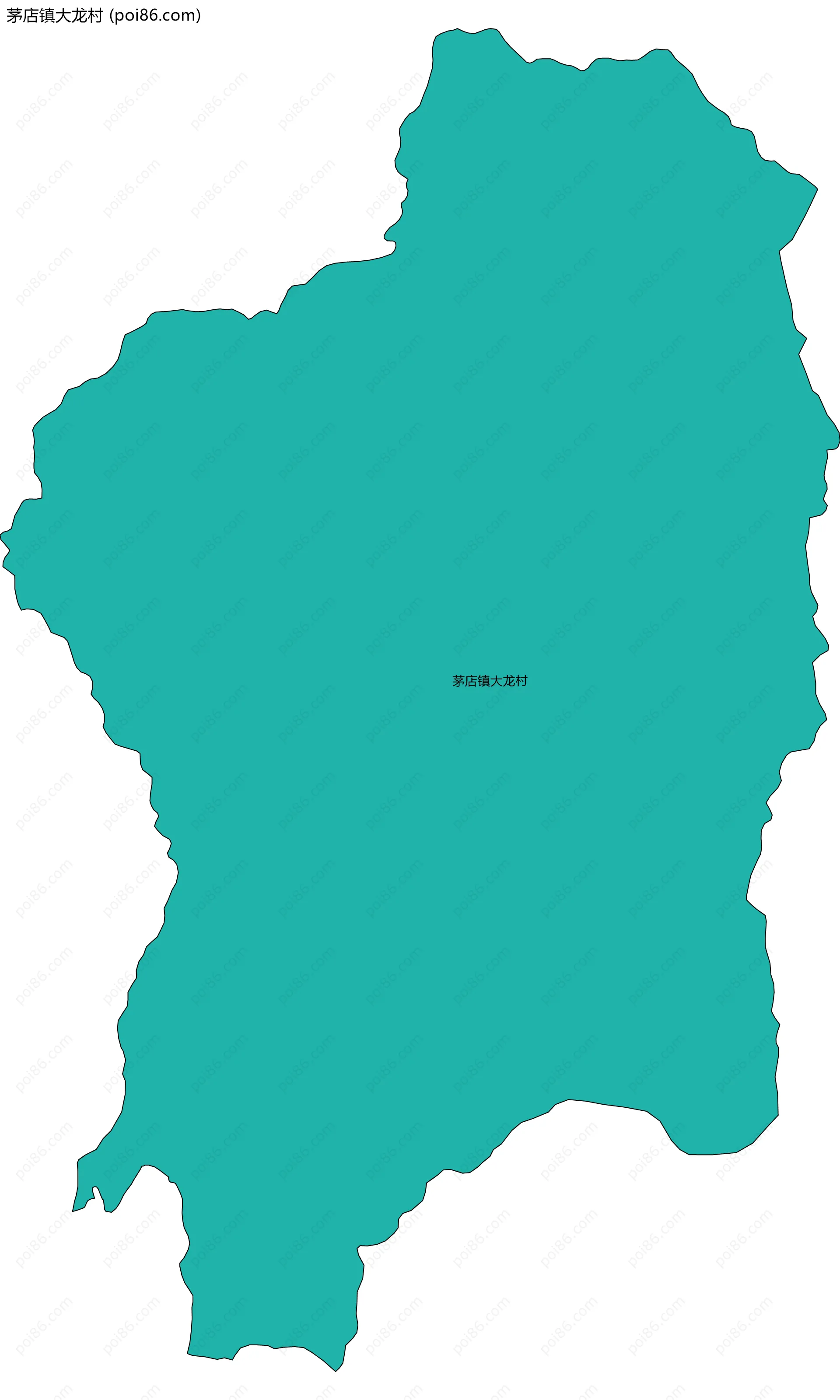 茅店镇大龙村边界地图