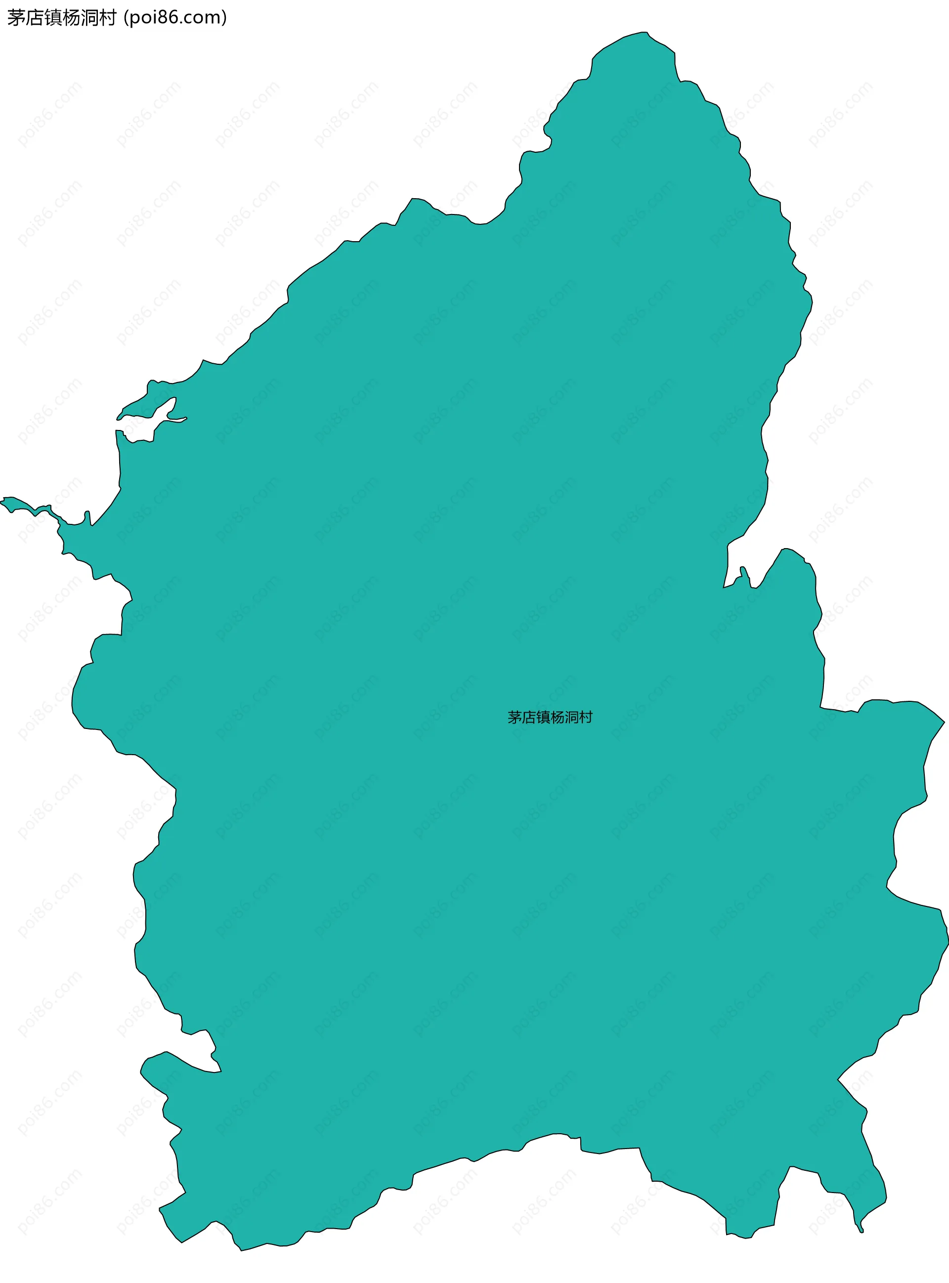 茅店镇杨洞村边界地图