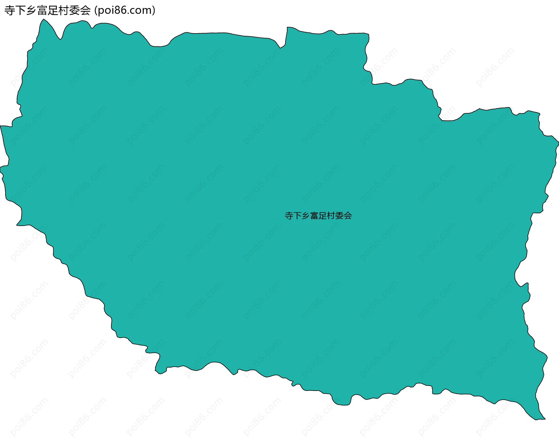 寺下乡富足村委会边界地图