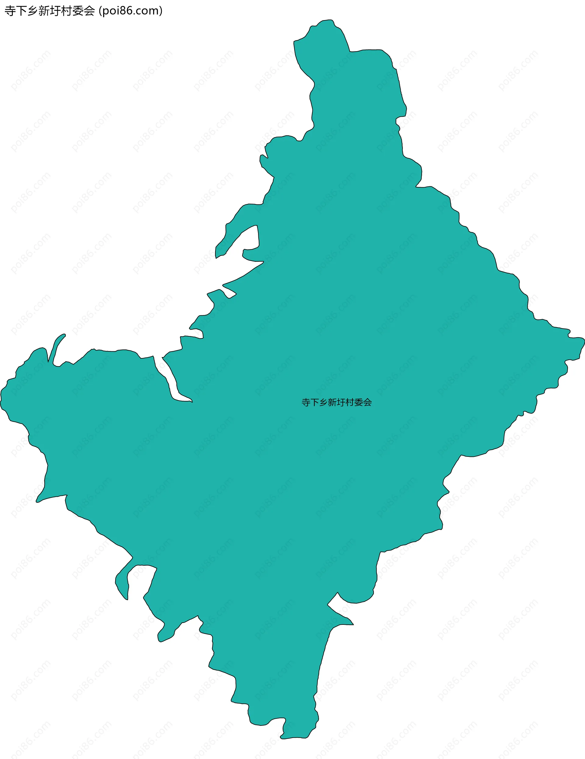 寺下乡新圩村委会边界地图