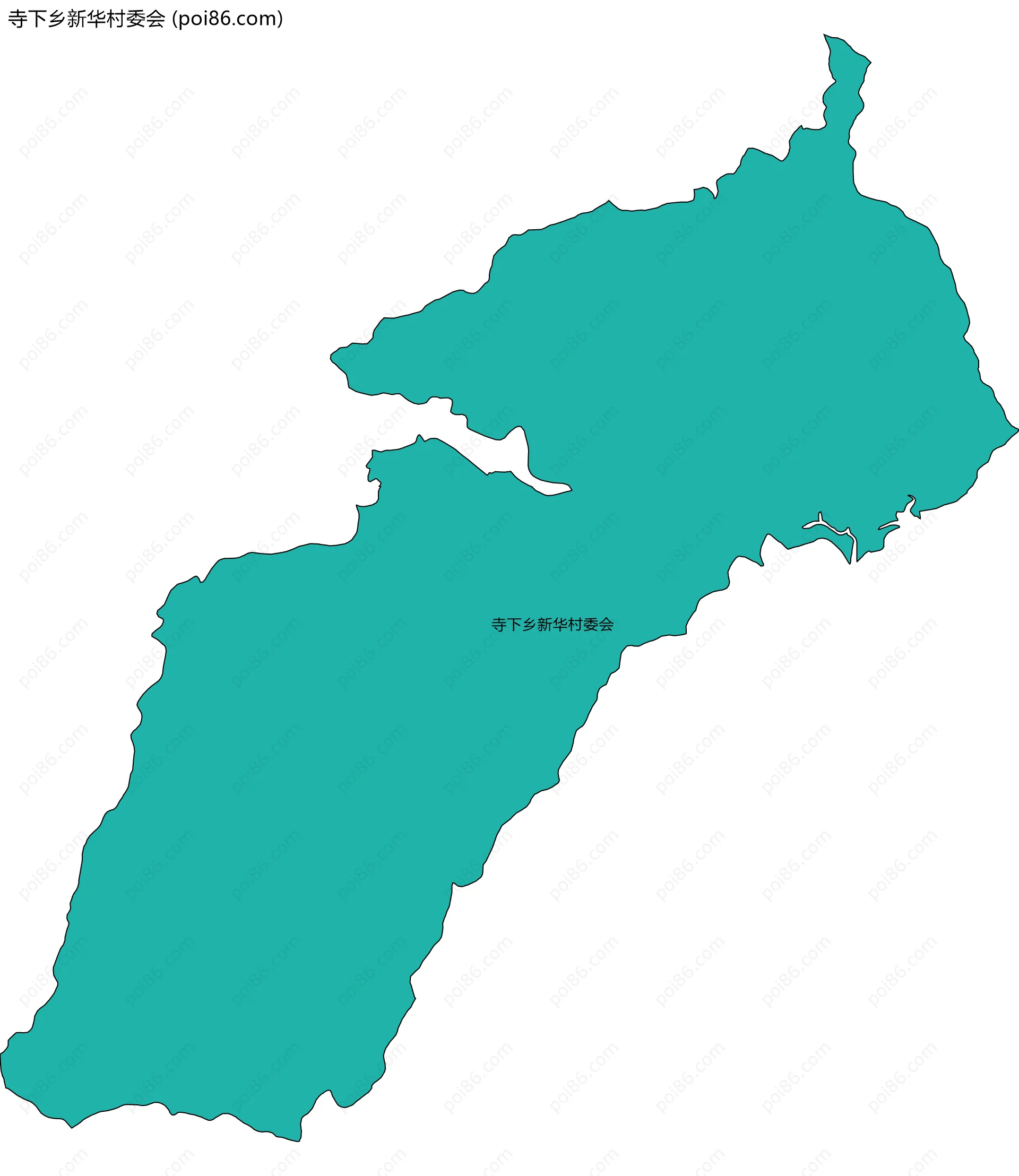 寺下乡新华村委会边界地图