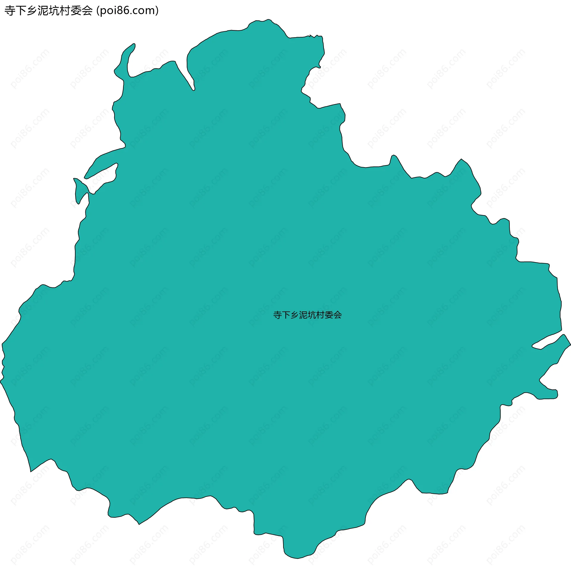 寺下乡泥坑村委会边界地图