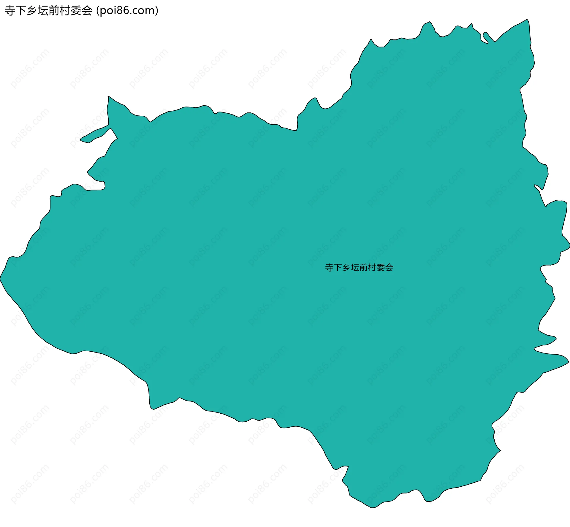 寺下乡坛前村委会边界地图