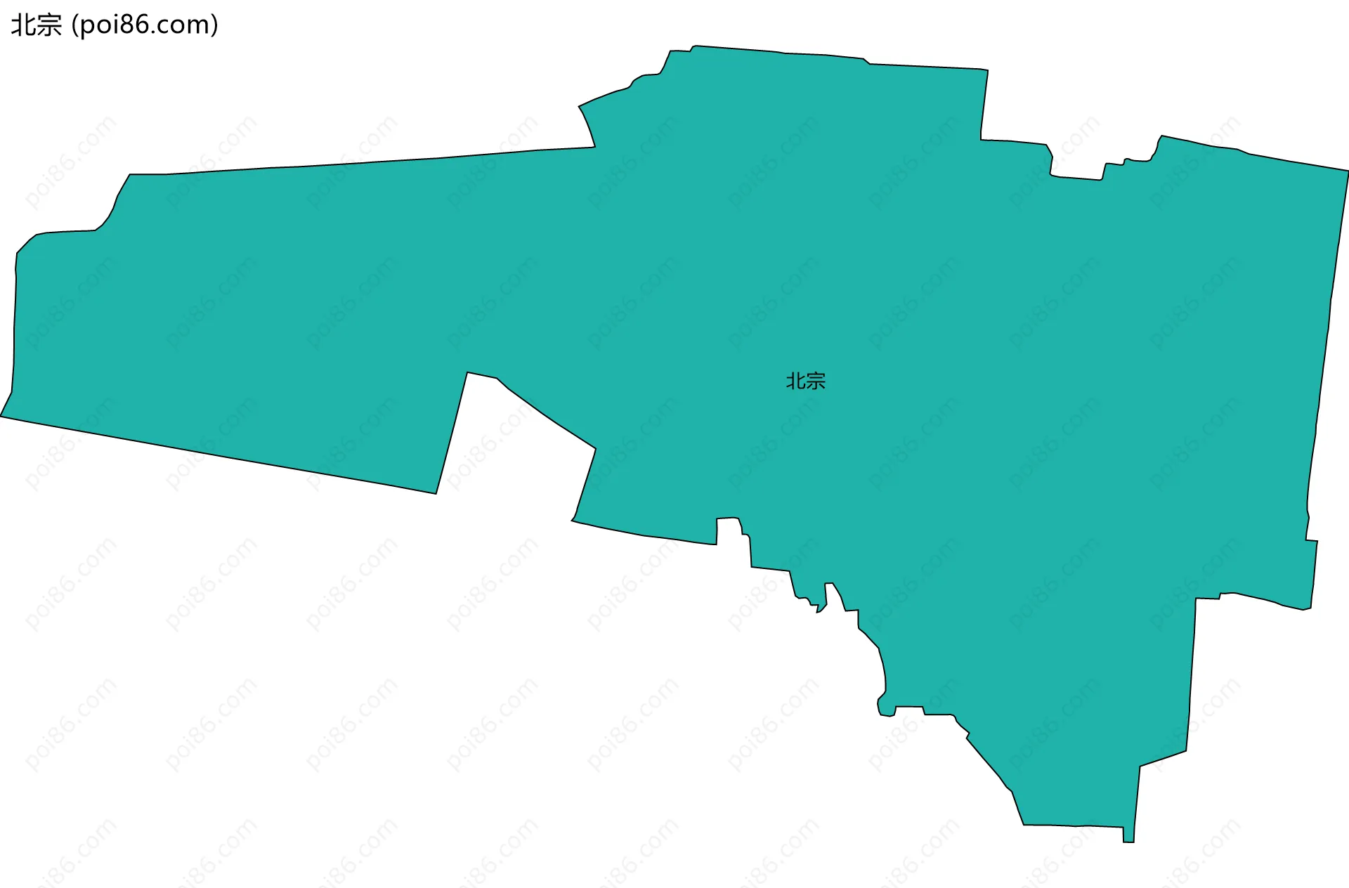 北宗边界地图