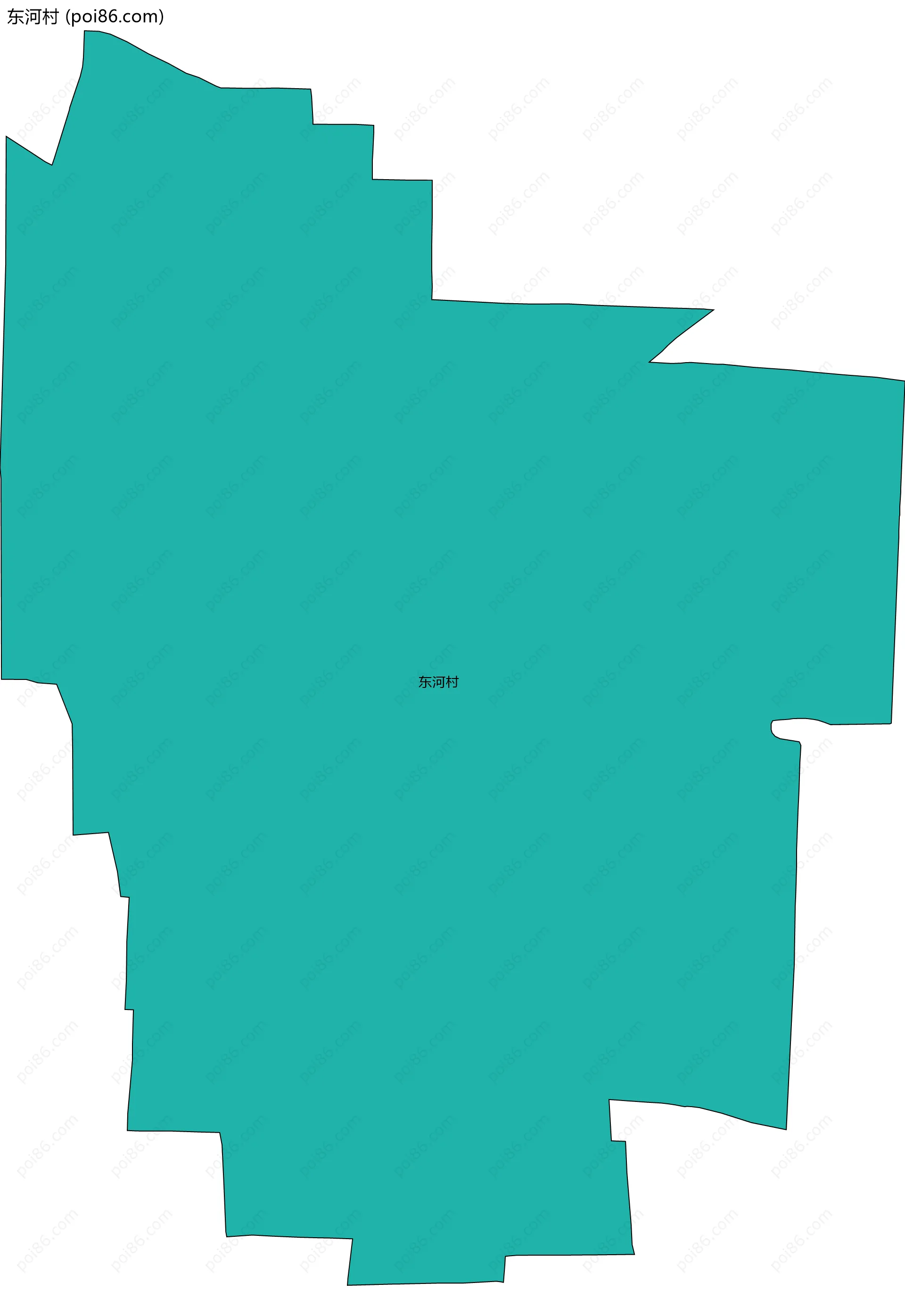 东河村边界地图