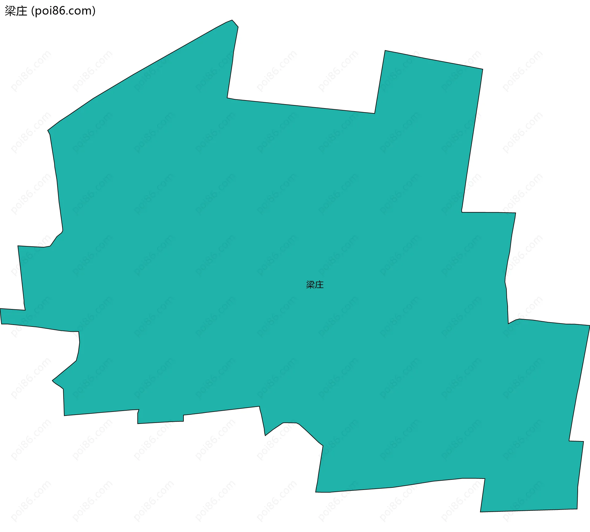 梁庄边界地图