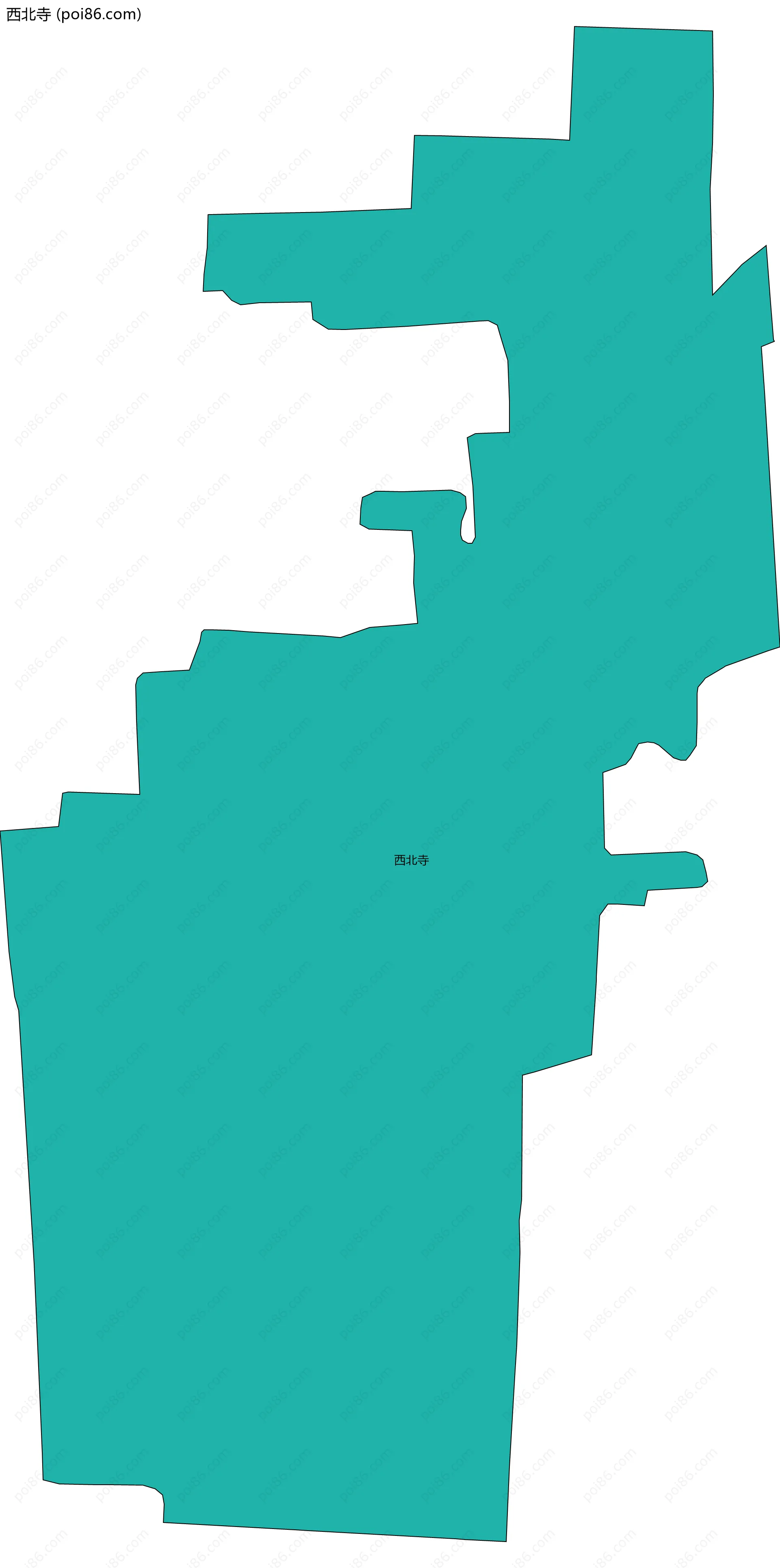 西北寺边界地图