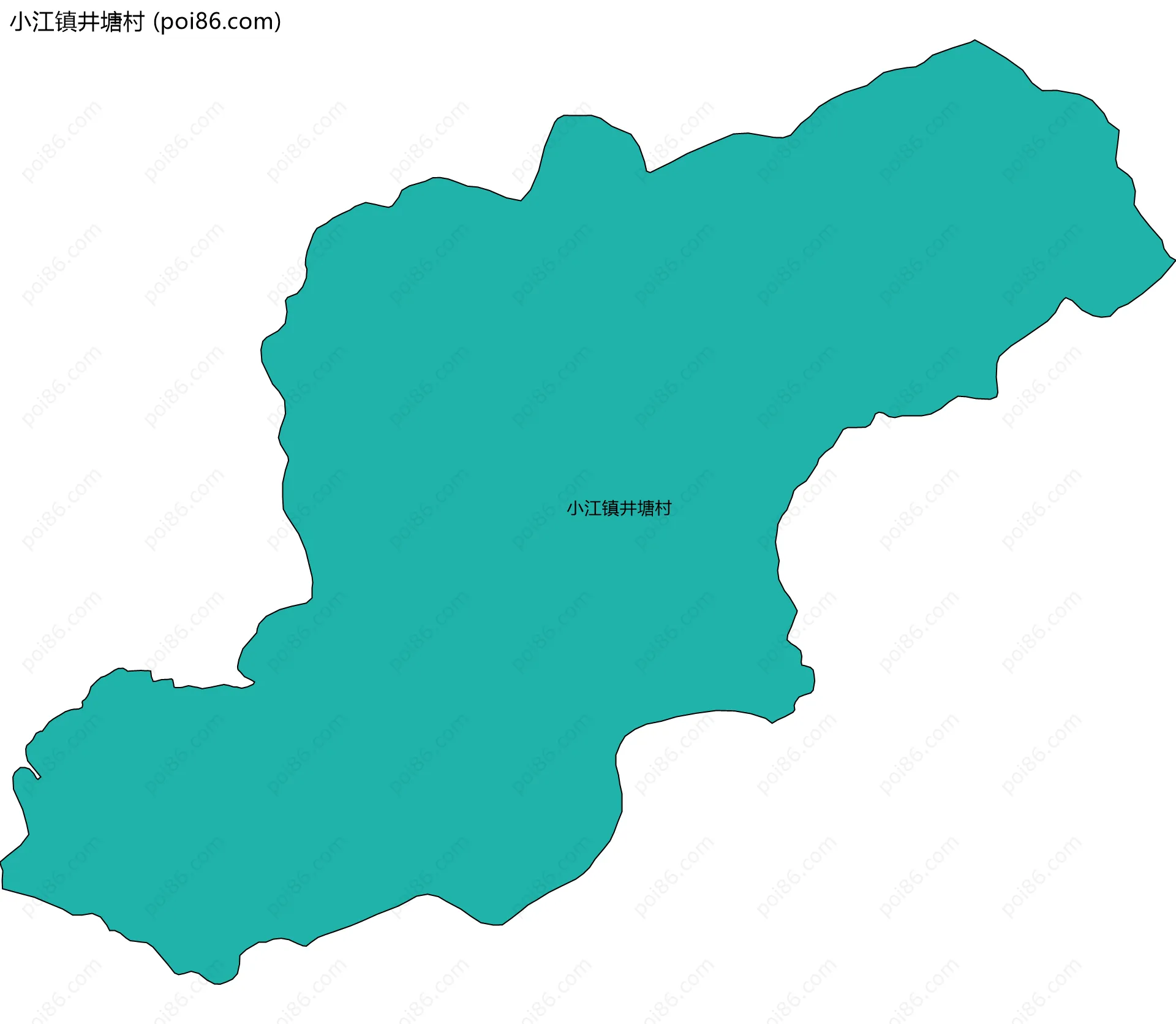 小江镇井塘村边界地图