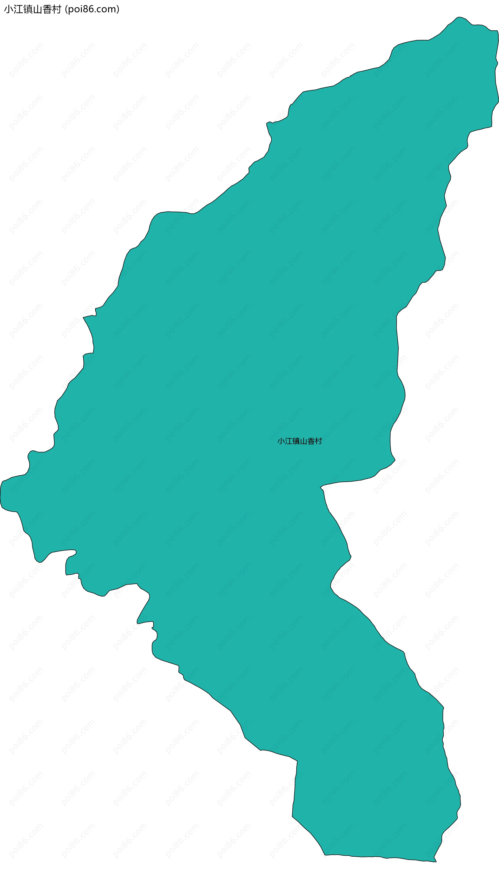 小江镇山香村边界地图