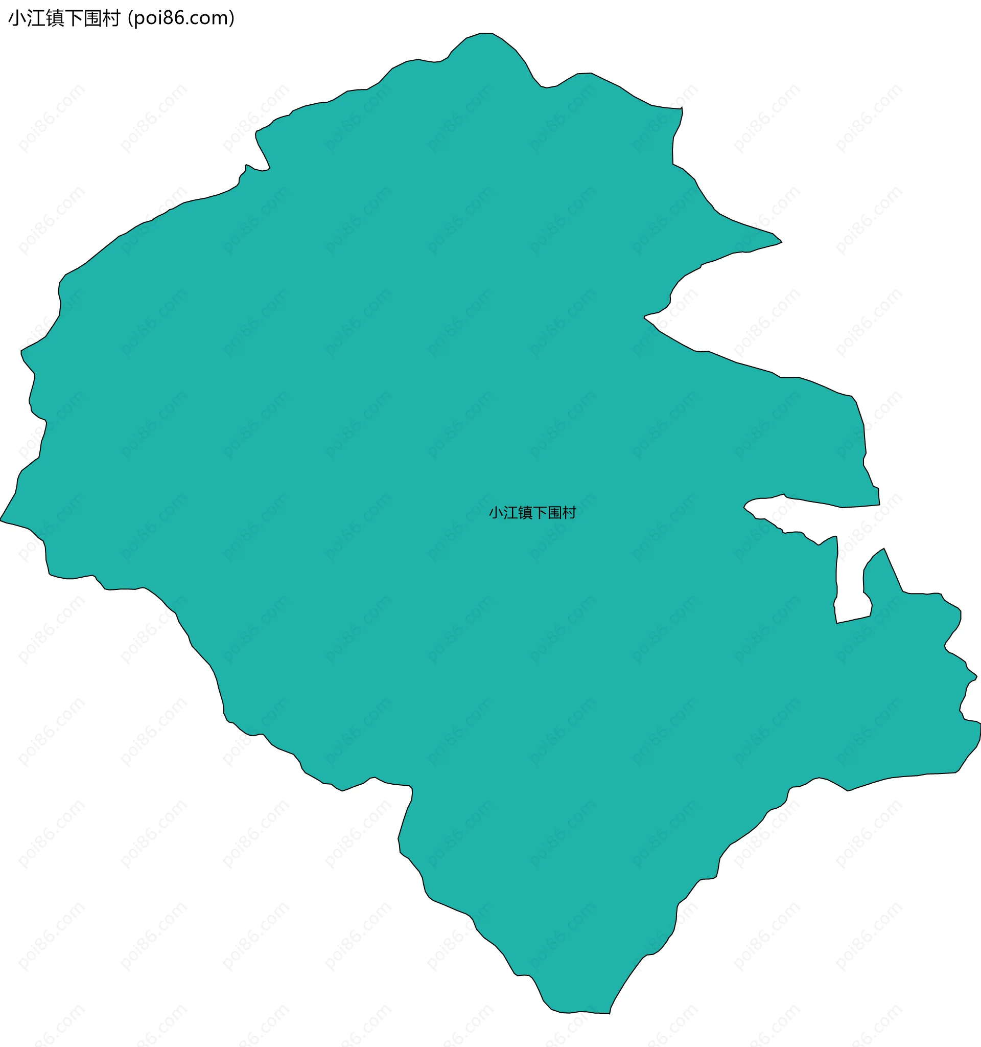 小江镇下围村边界地图