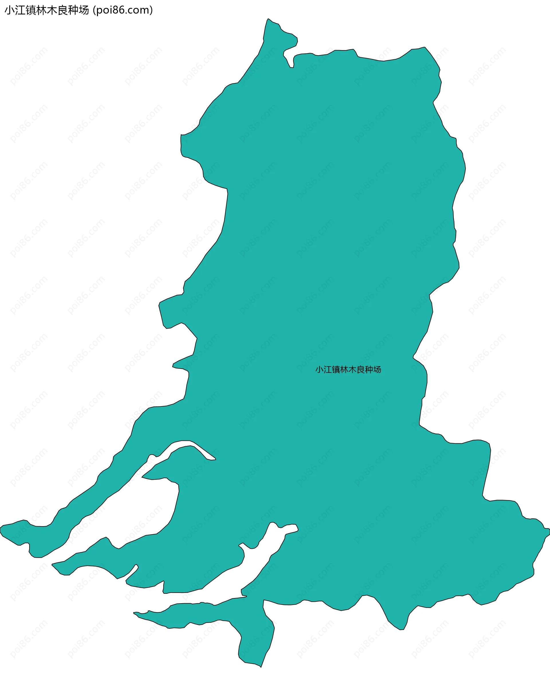 小江镇林木良种场边界地图