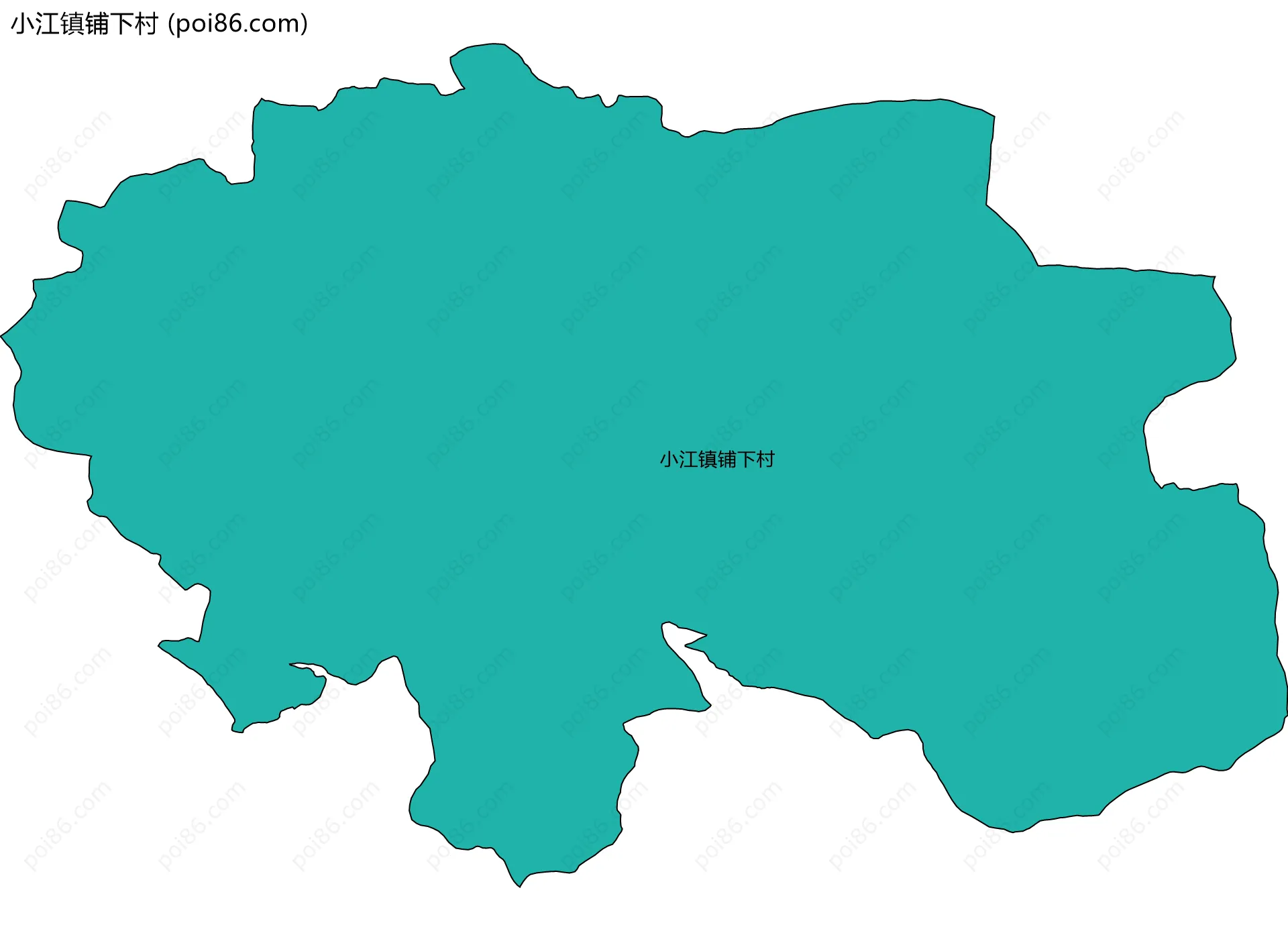 小江镇铺下村边界地图