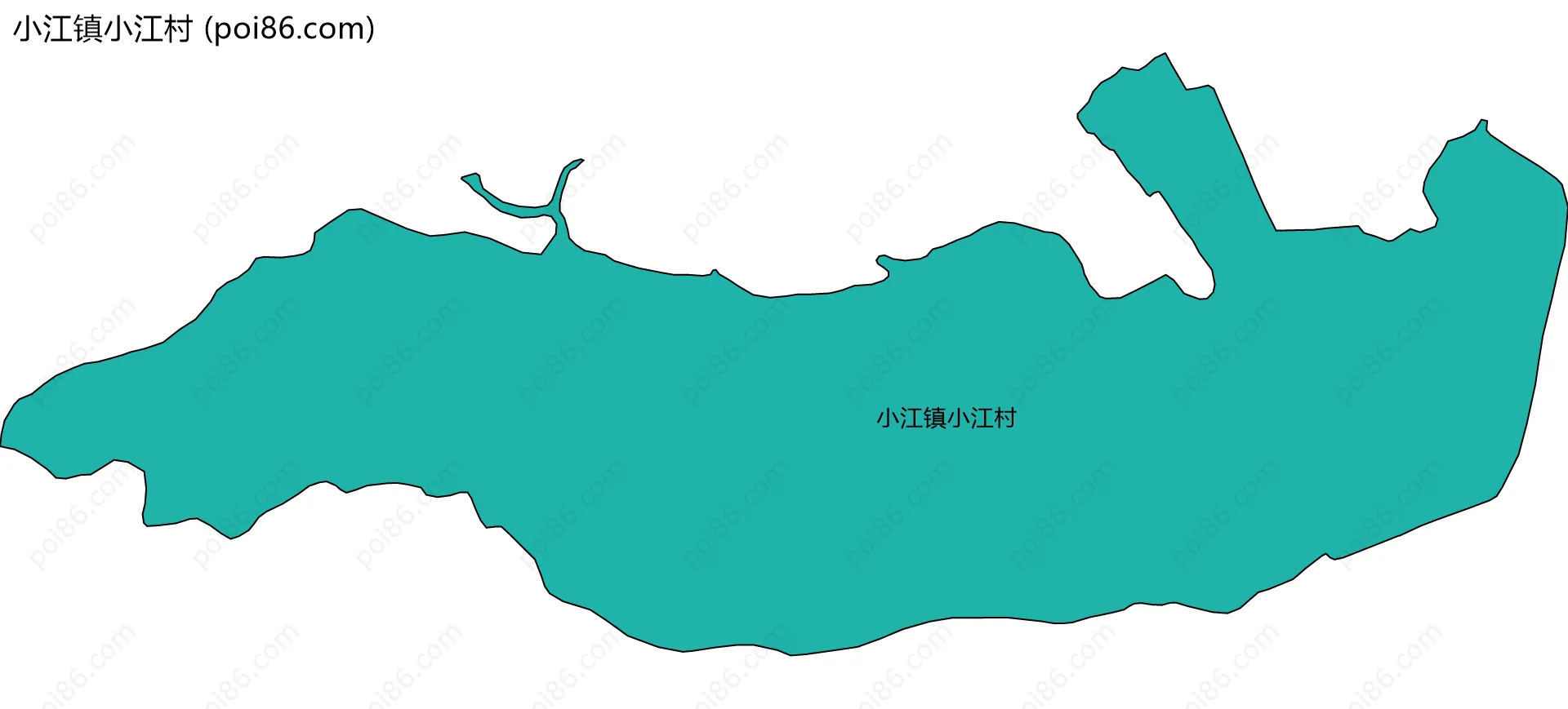 小江镇小江村边界地图