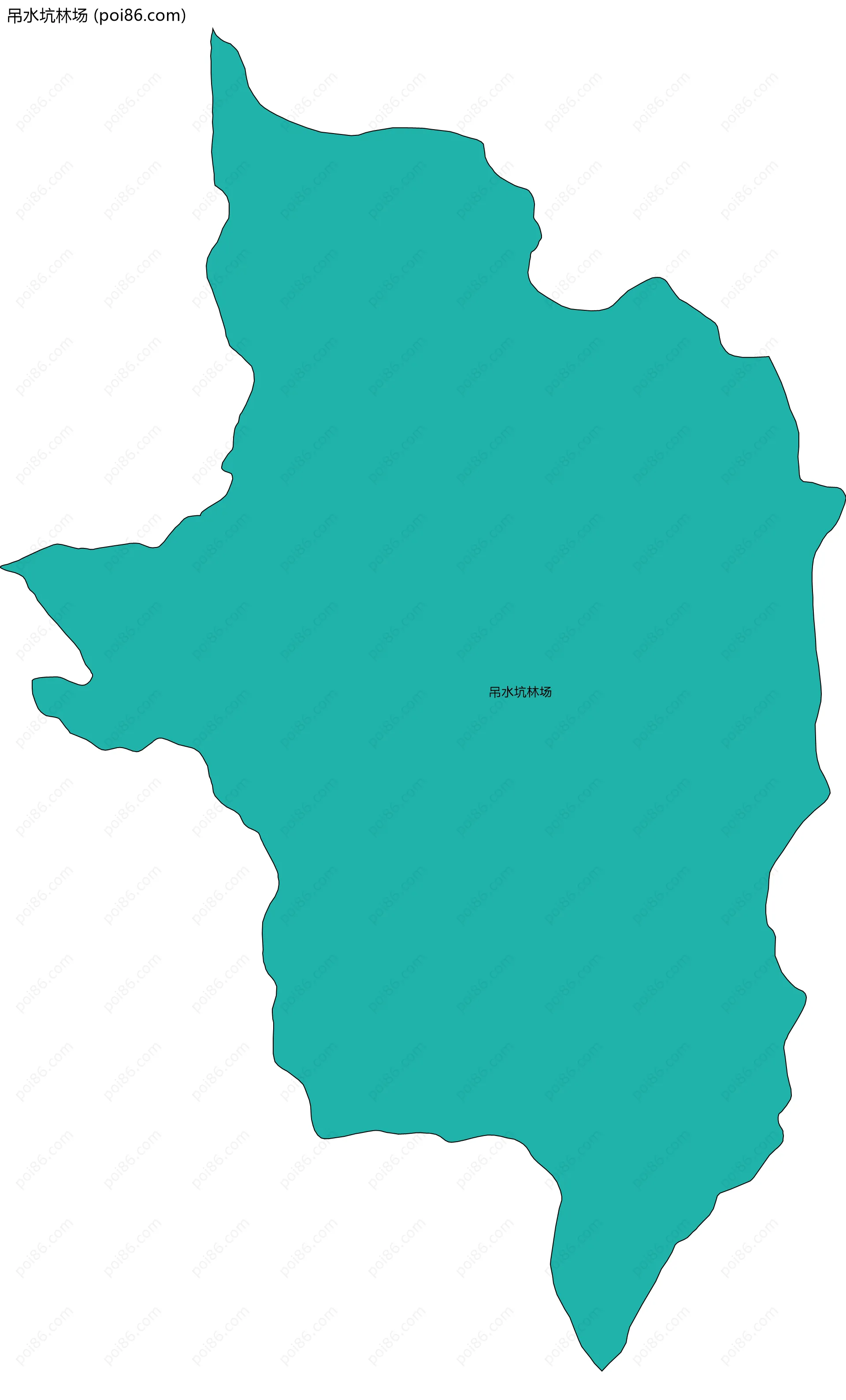 吊水坑林场边界地图