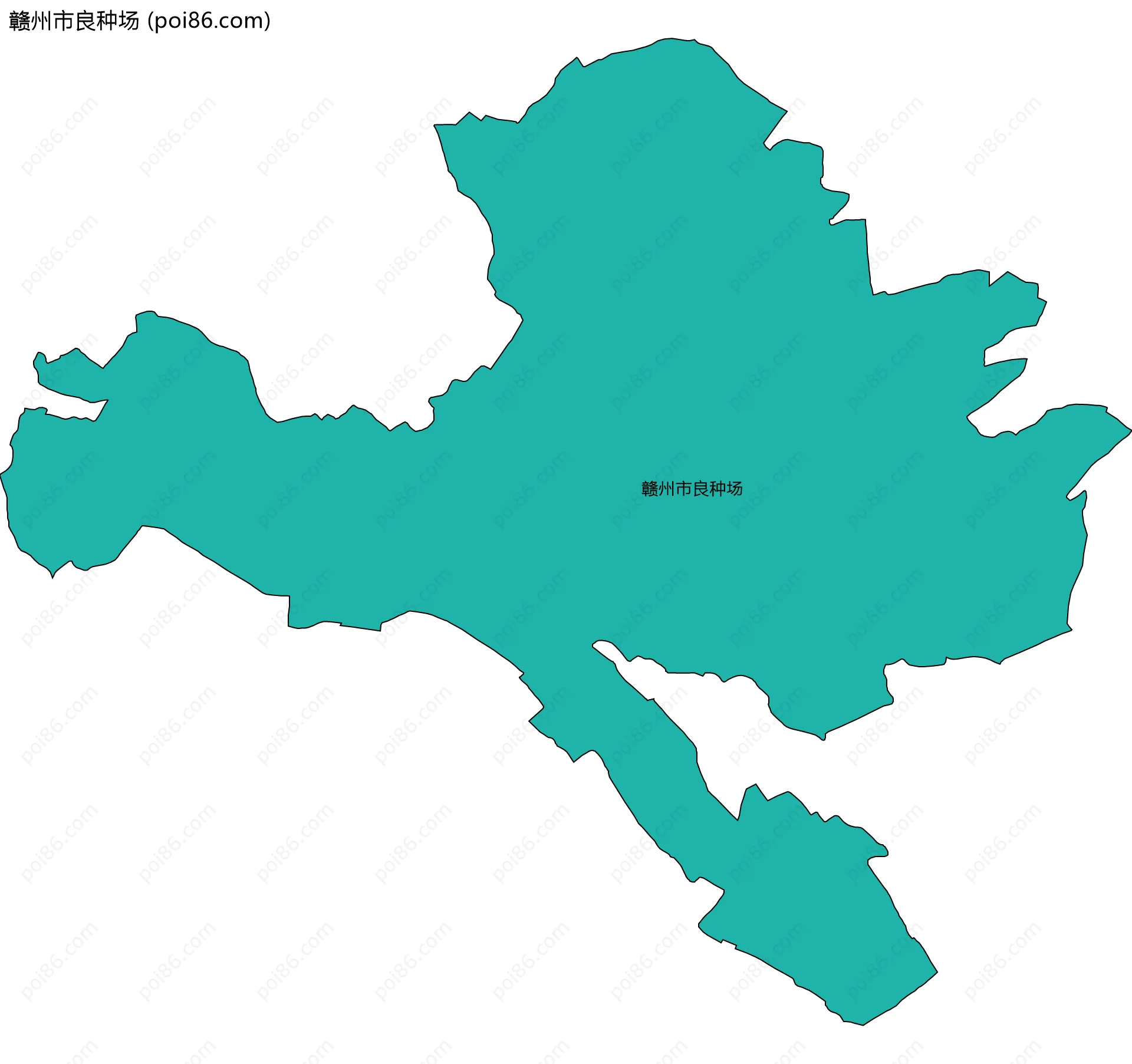 赣州市良种场边界地图