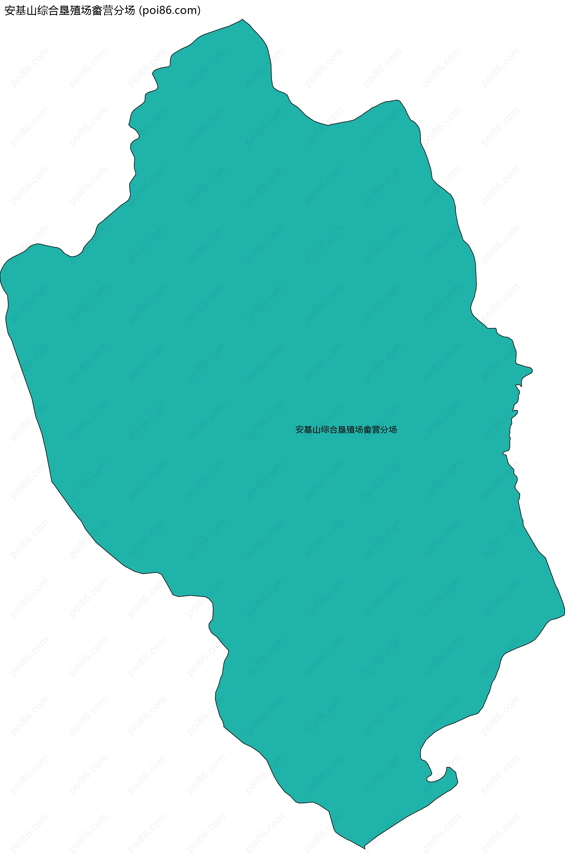 安基山综合垦殖场畲营分场边界地图