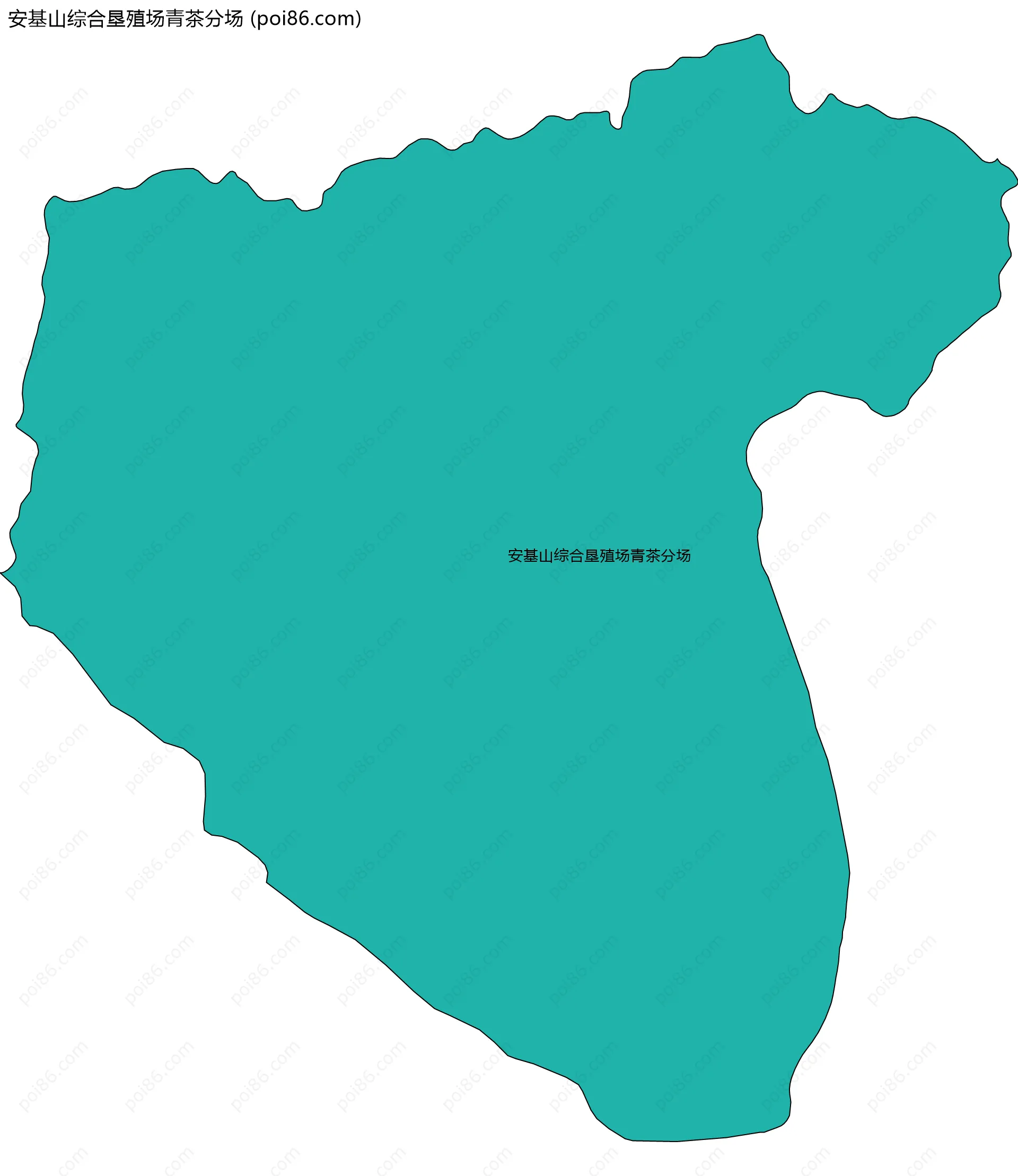 安基山综合垦殖场青茶分场边界地图