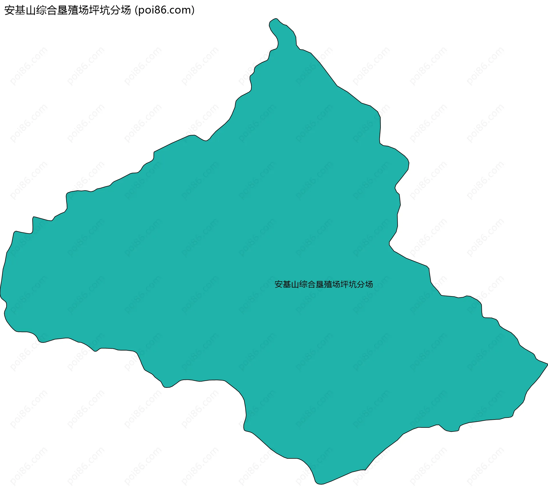 安基山综合垦殖场坪坑分场边界地图