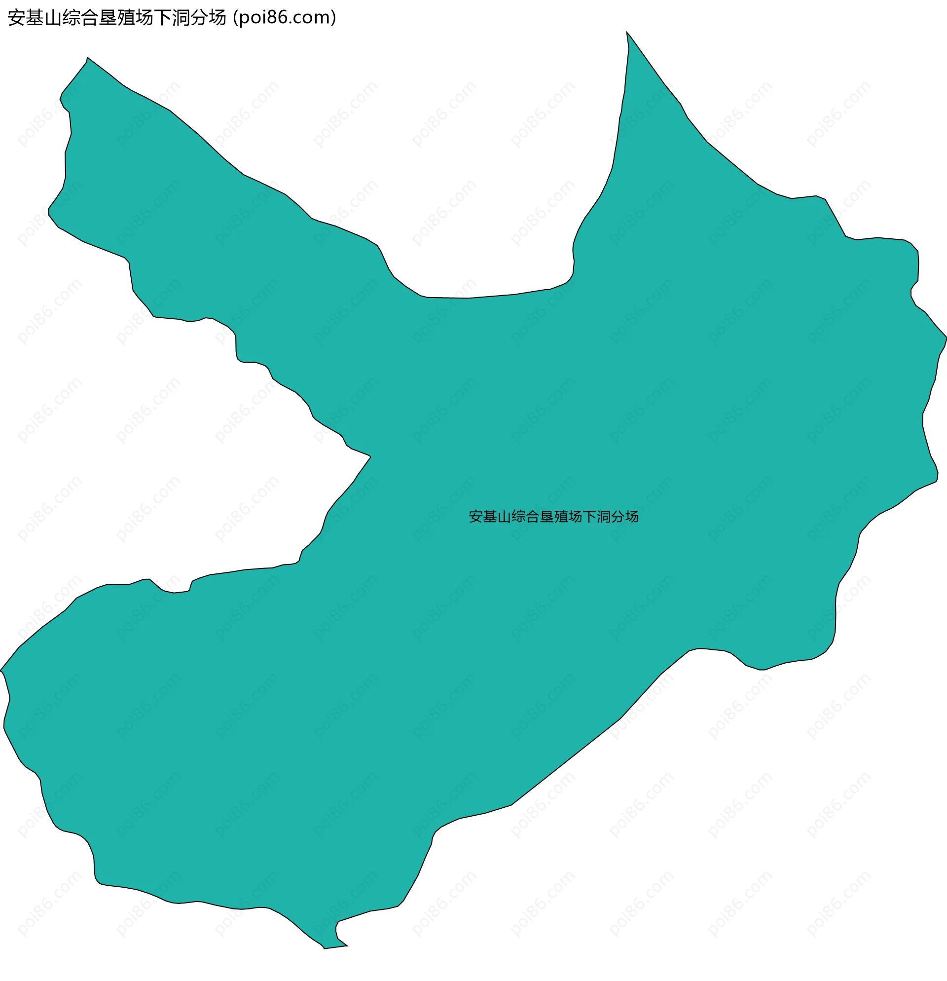安基山综合垦殖场下洞分场边界地图