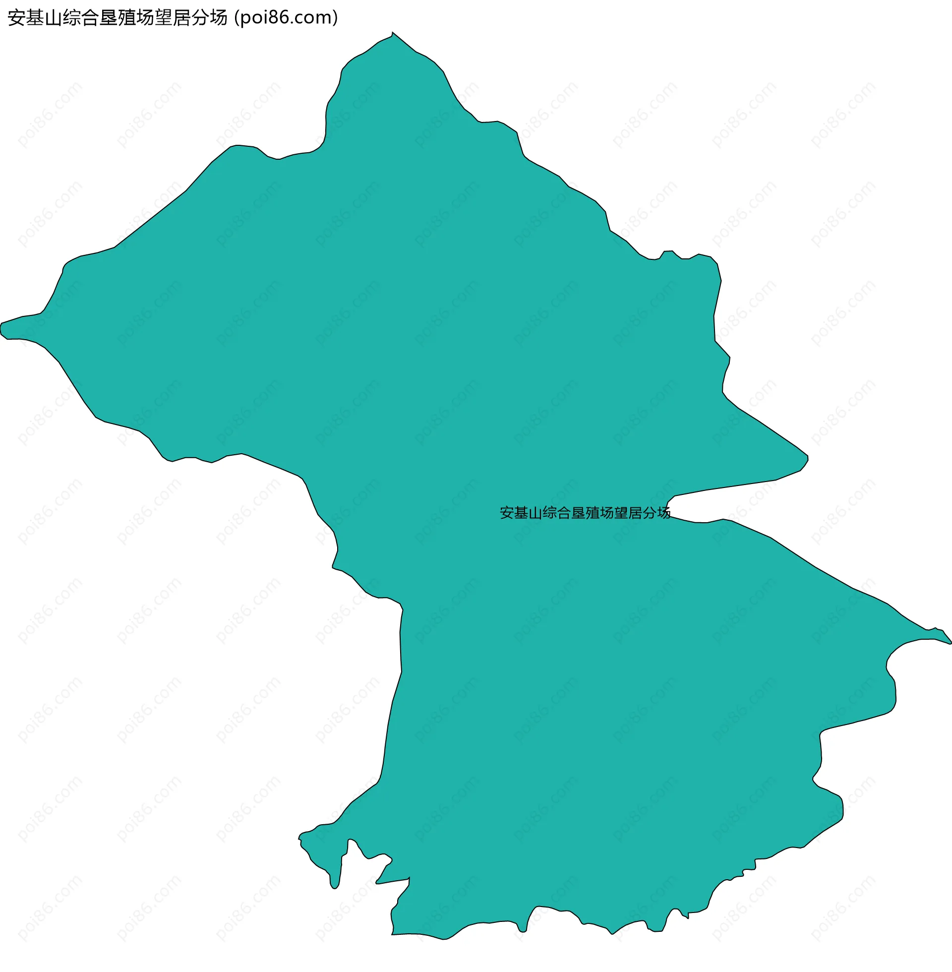 安基山综合垦殖场望居分场边界地图