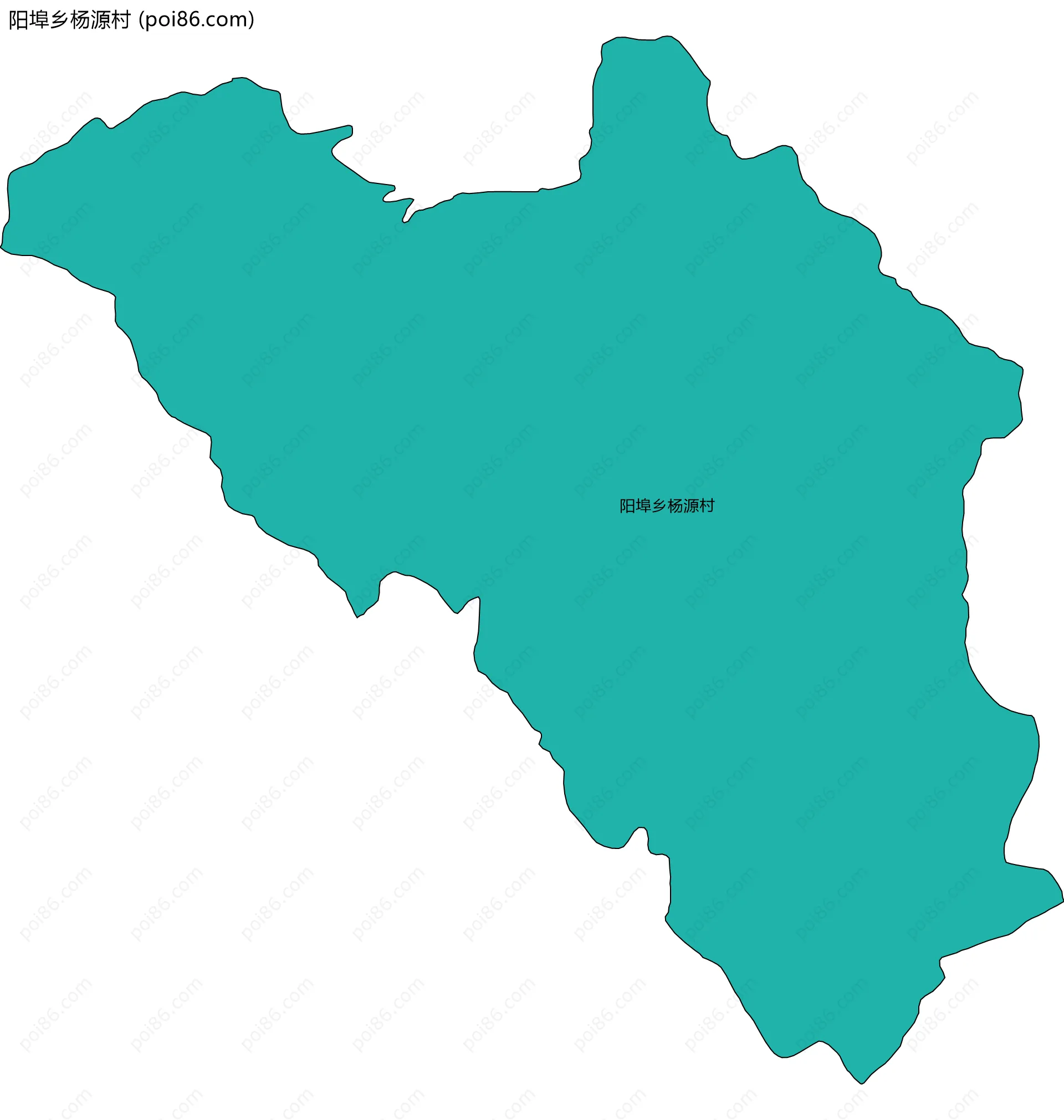 阳埠乡杨源村边界地图