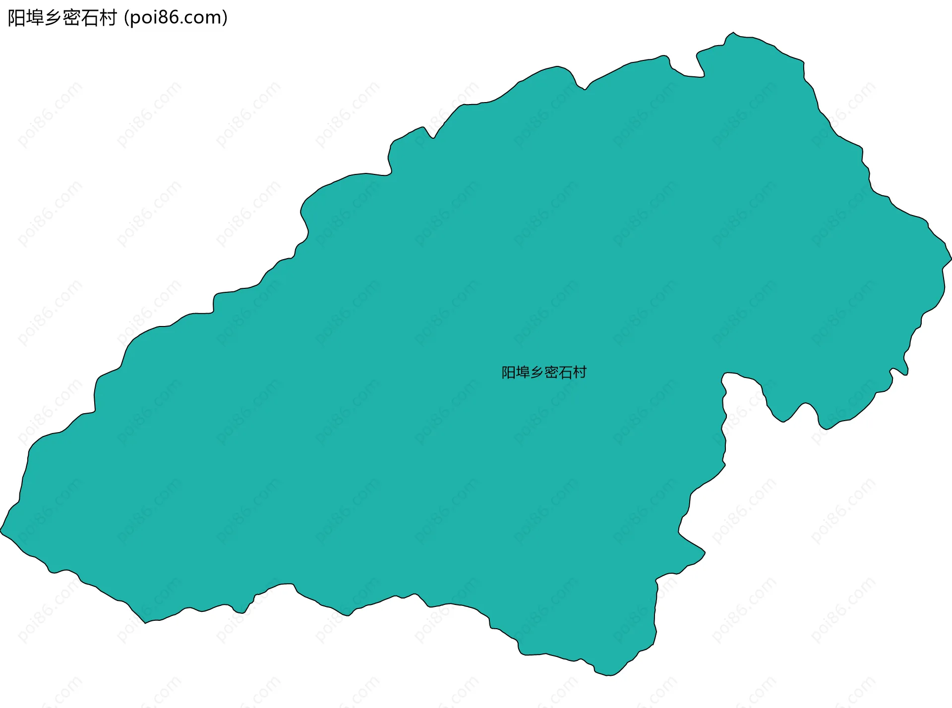 阳埠乡密石村边界地图