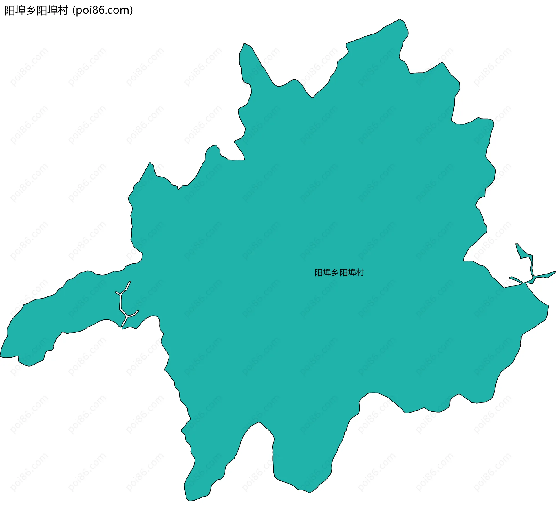 阳埠乡阳埠村边界地图