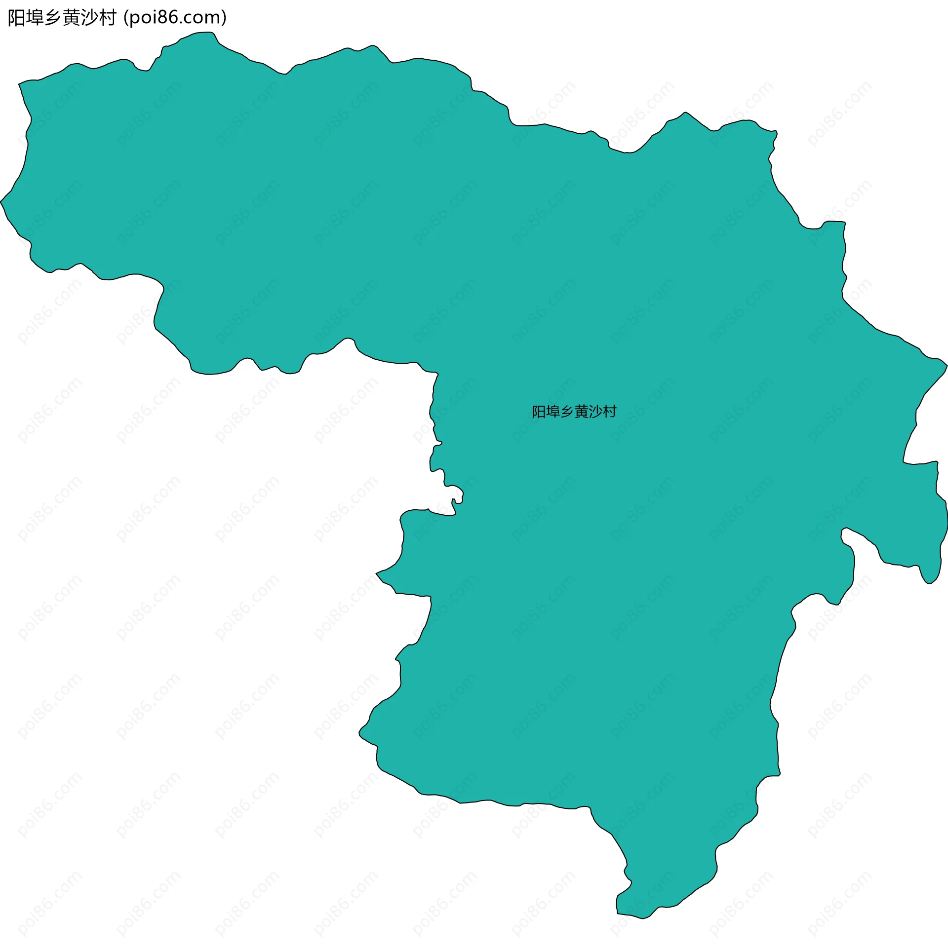 阳埠乡黄沙村边界地图