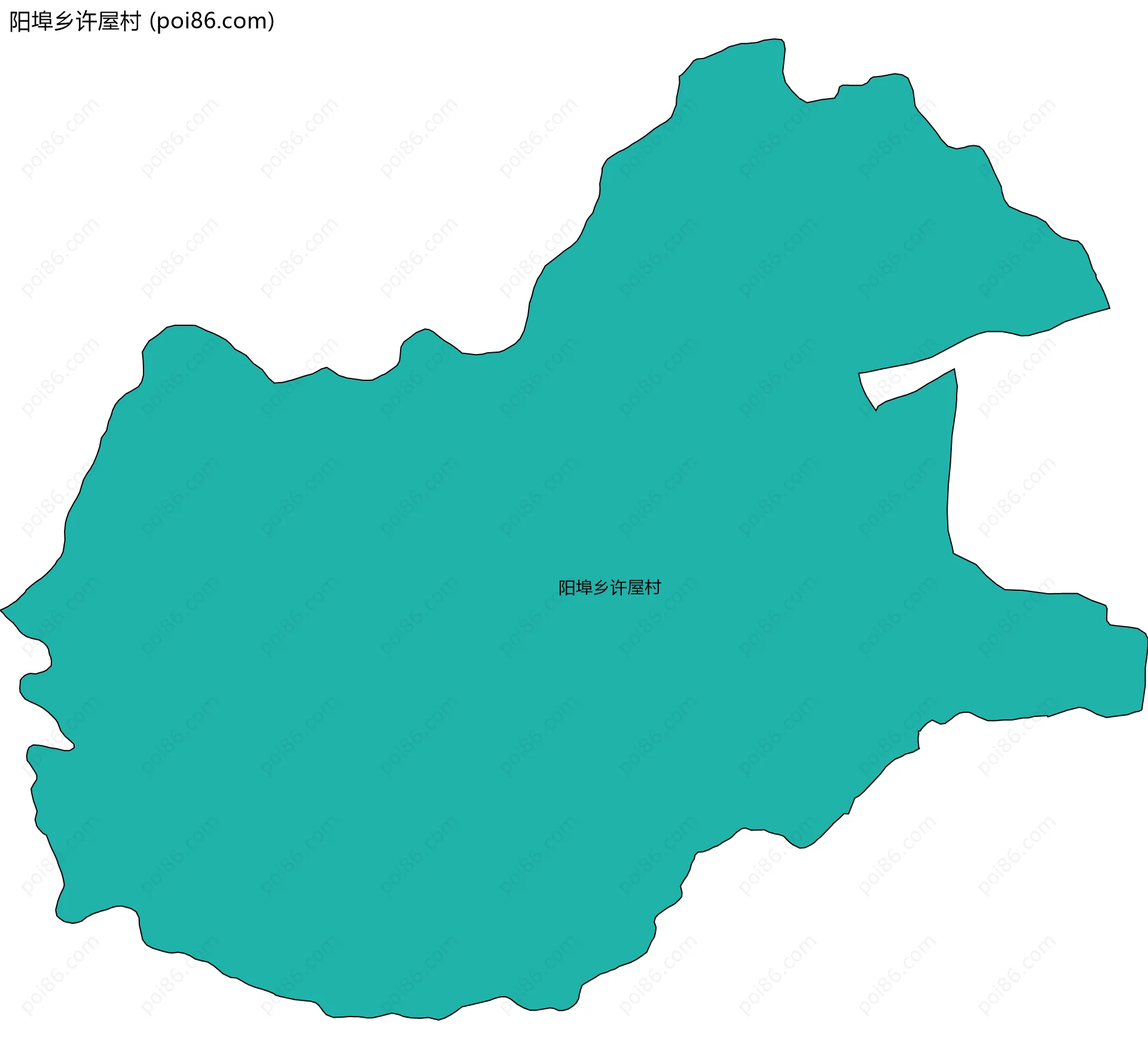 阳埠乡许屋村边界地图
