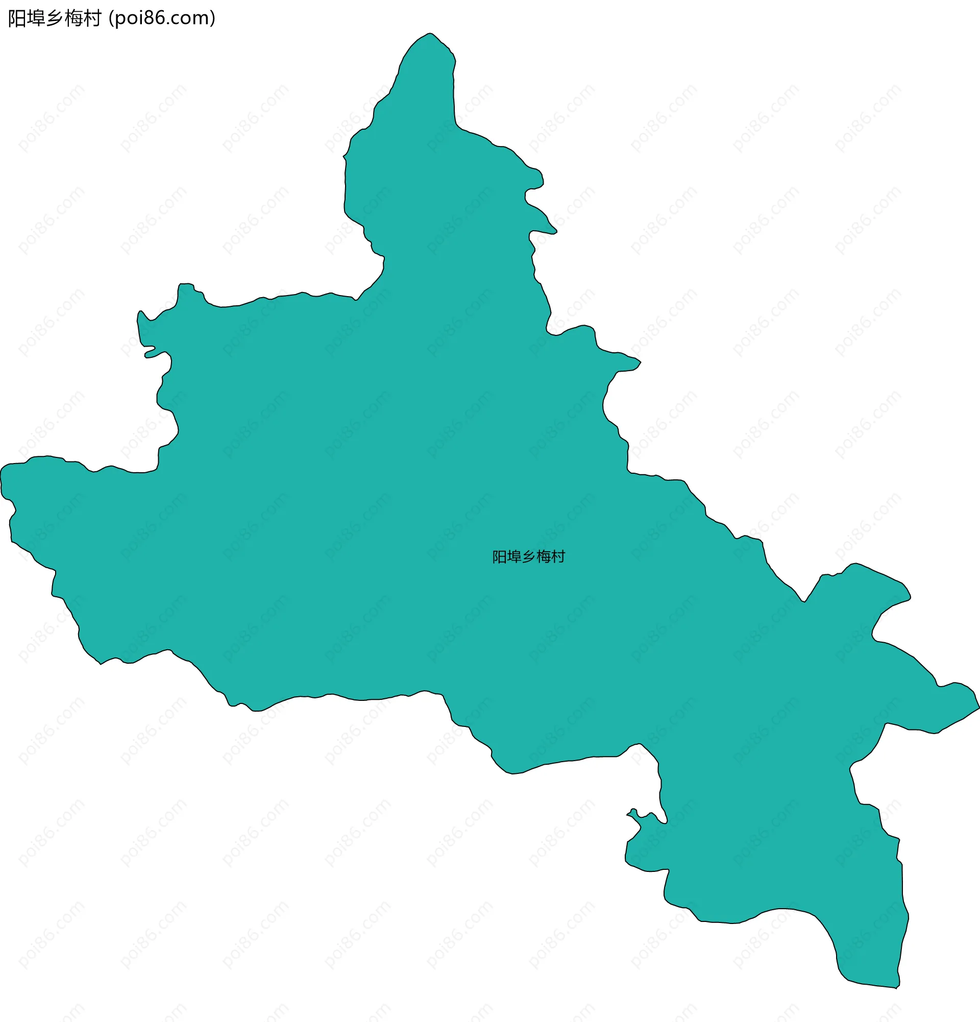 阳埠乡梅村边界地图