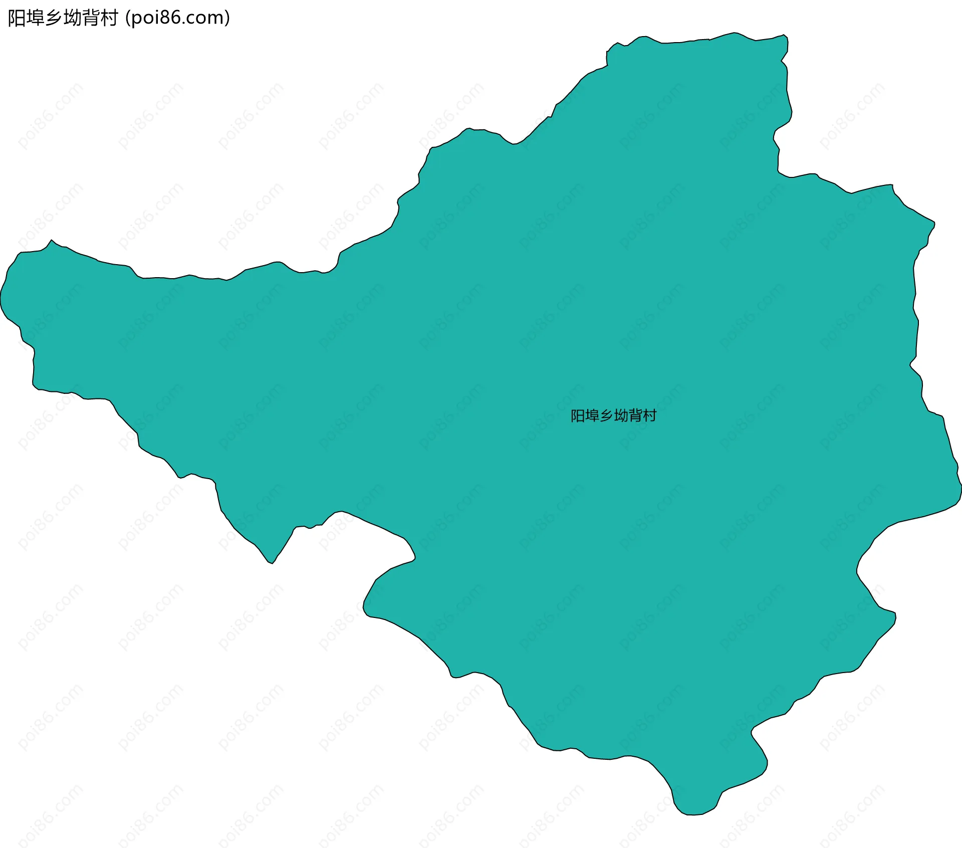 阳埠乡坳背村边界地图