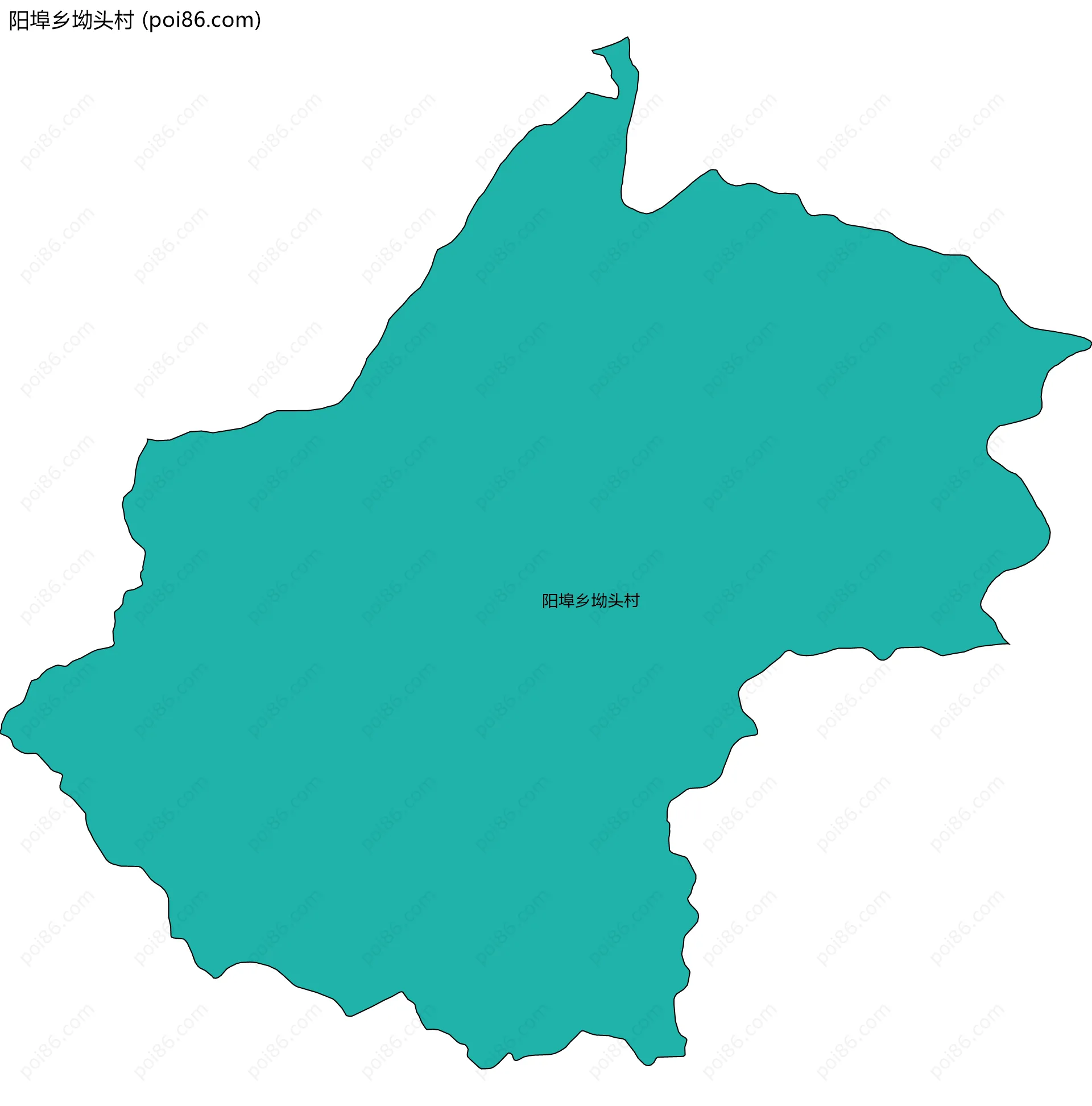 阳埠乡坳头村边界地图