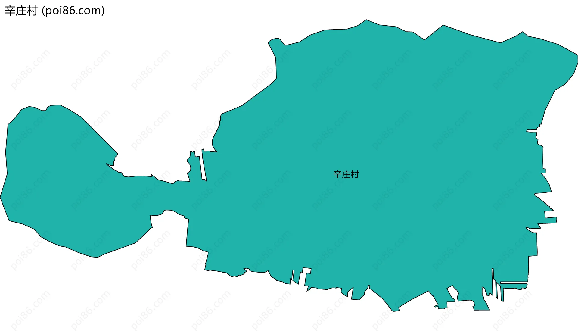 辛庄村边界地图