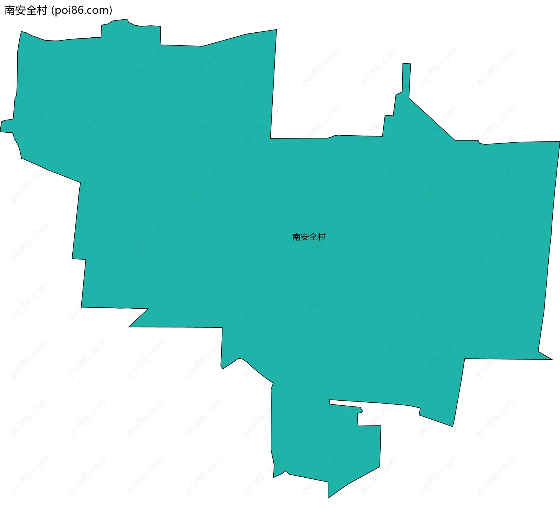 南安全村边界地图