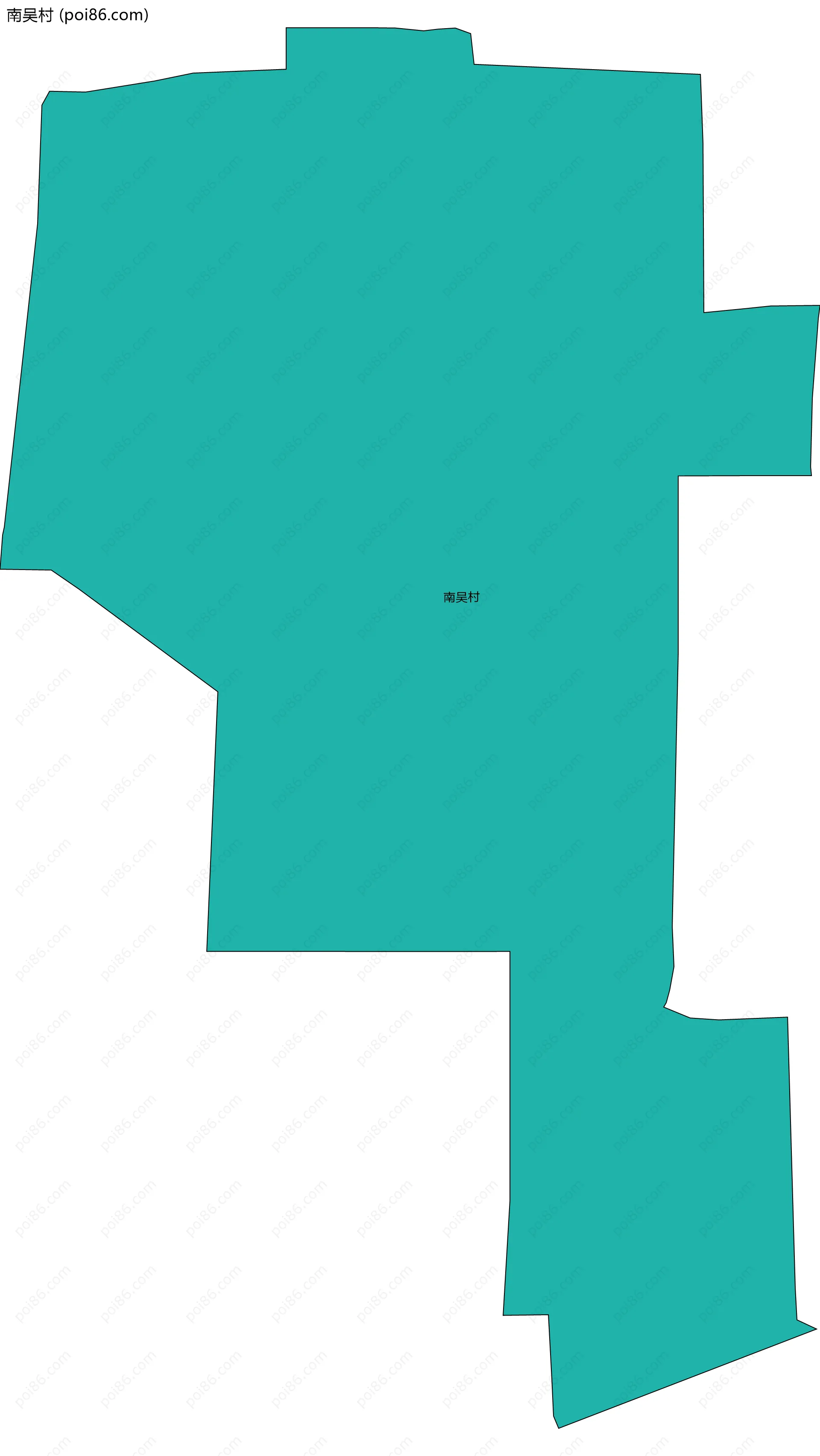 南吴村边界地图