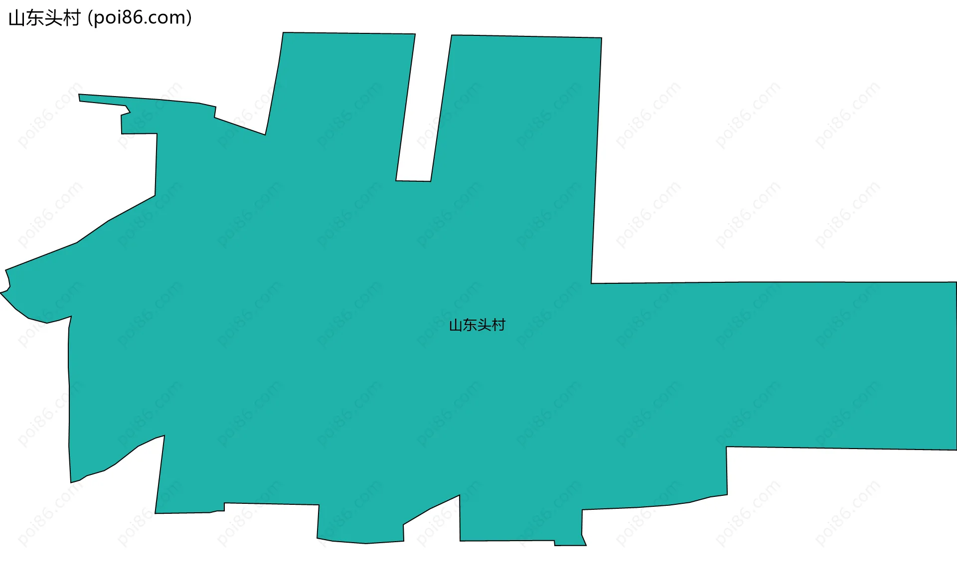山东头村边界地图