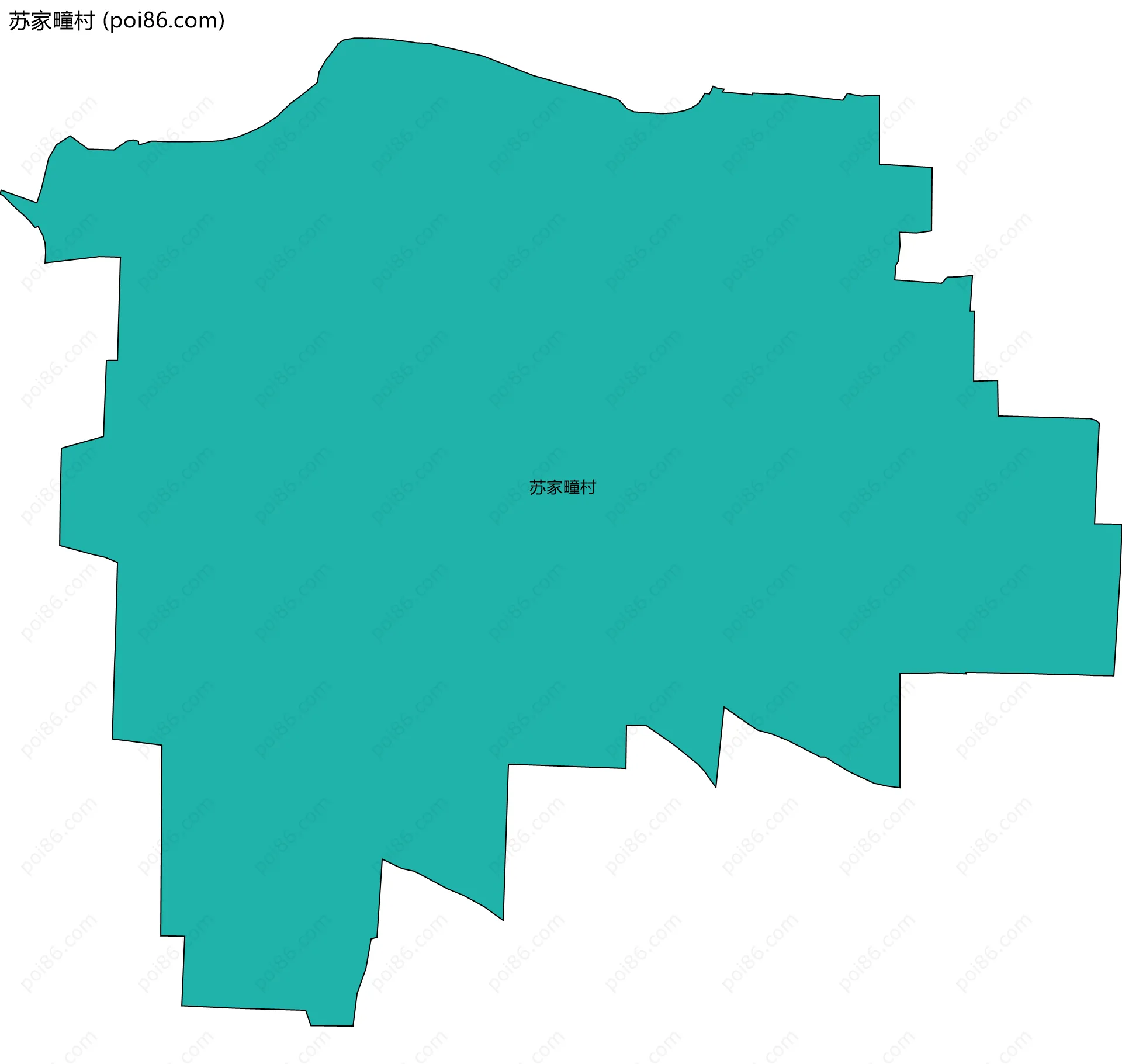 苏家疃村边界地图