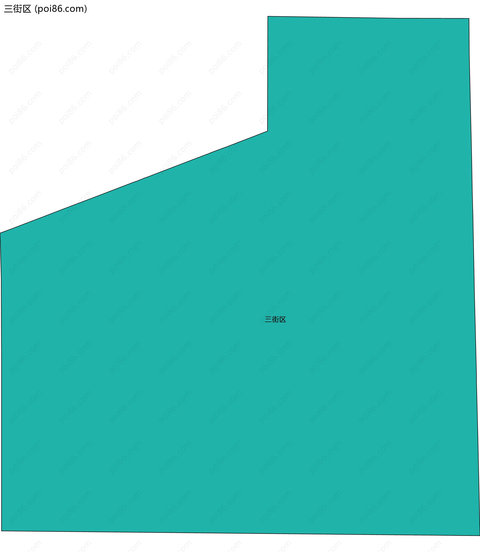 三街区边界地图