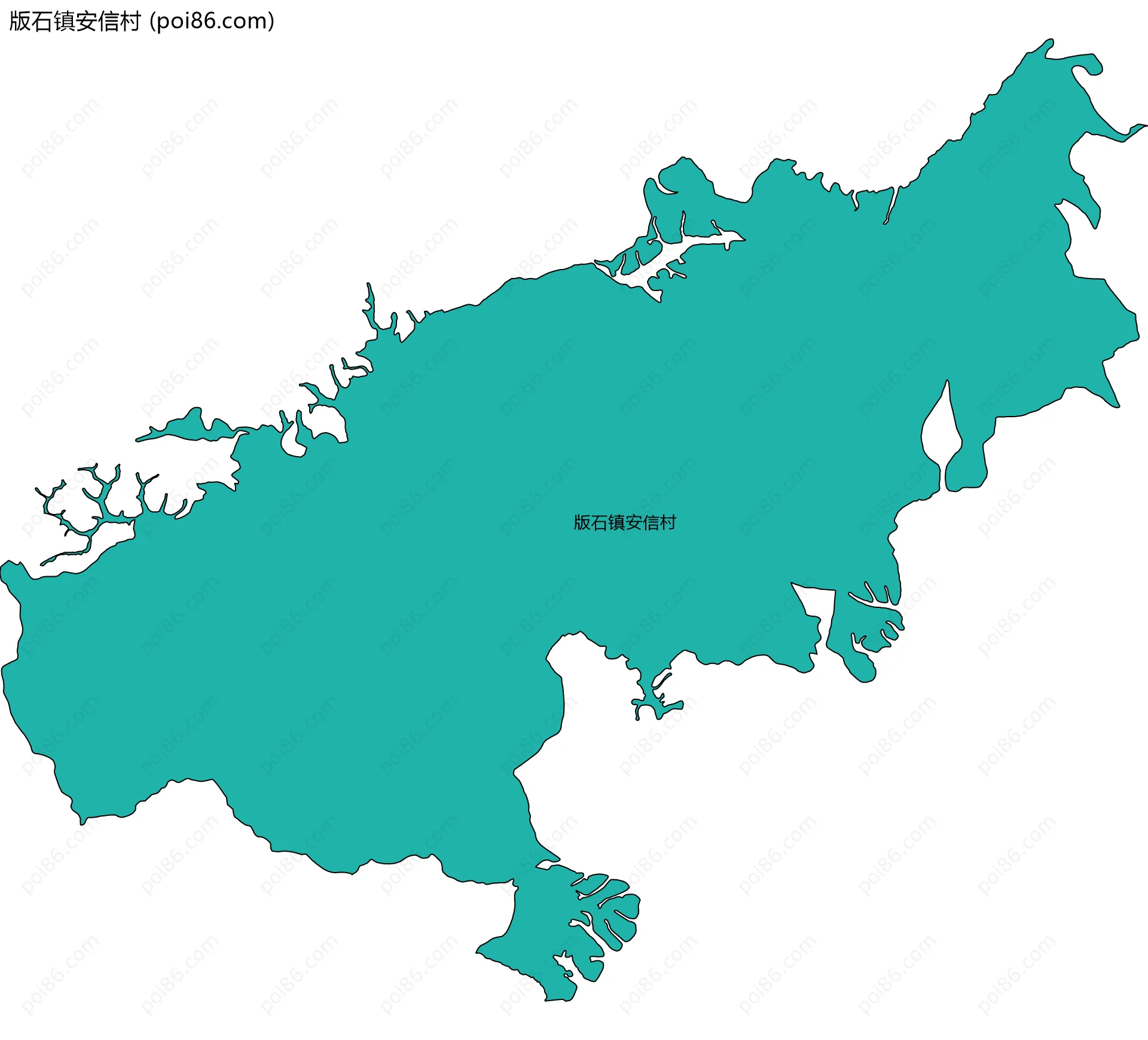 版石镇安信村边界地图