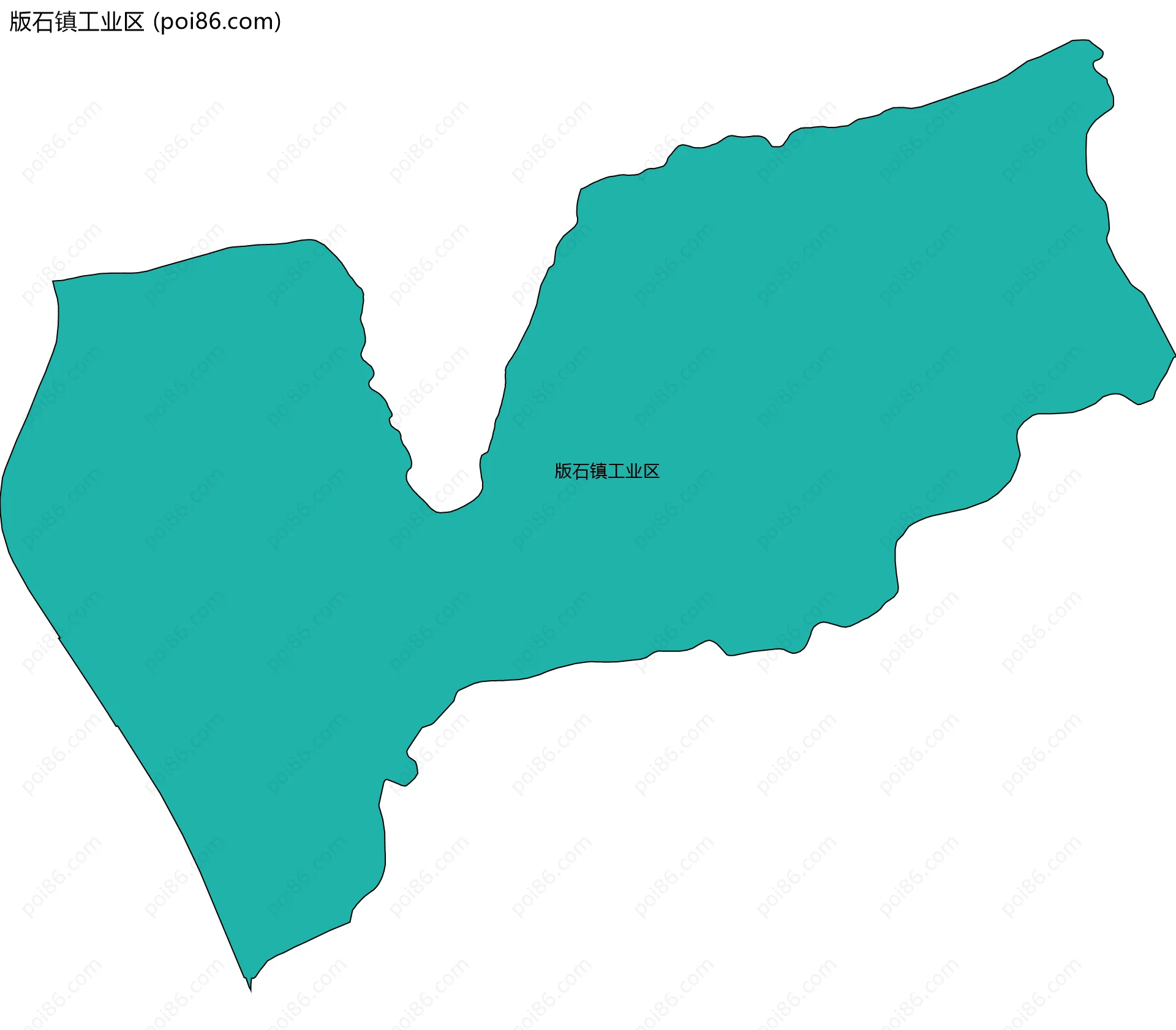 版石镇工业区边界地图